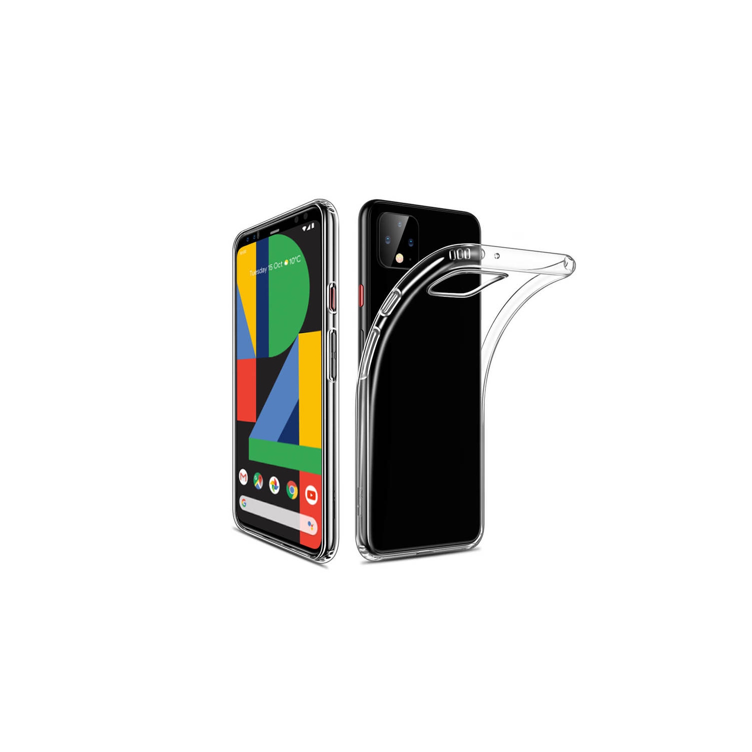 【CSmart】 Ultra Thin Soft TPU Silicone Jelly Bumper Back Cover Case for Google Pixel 4 XL, Clear