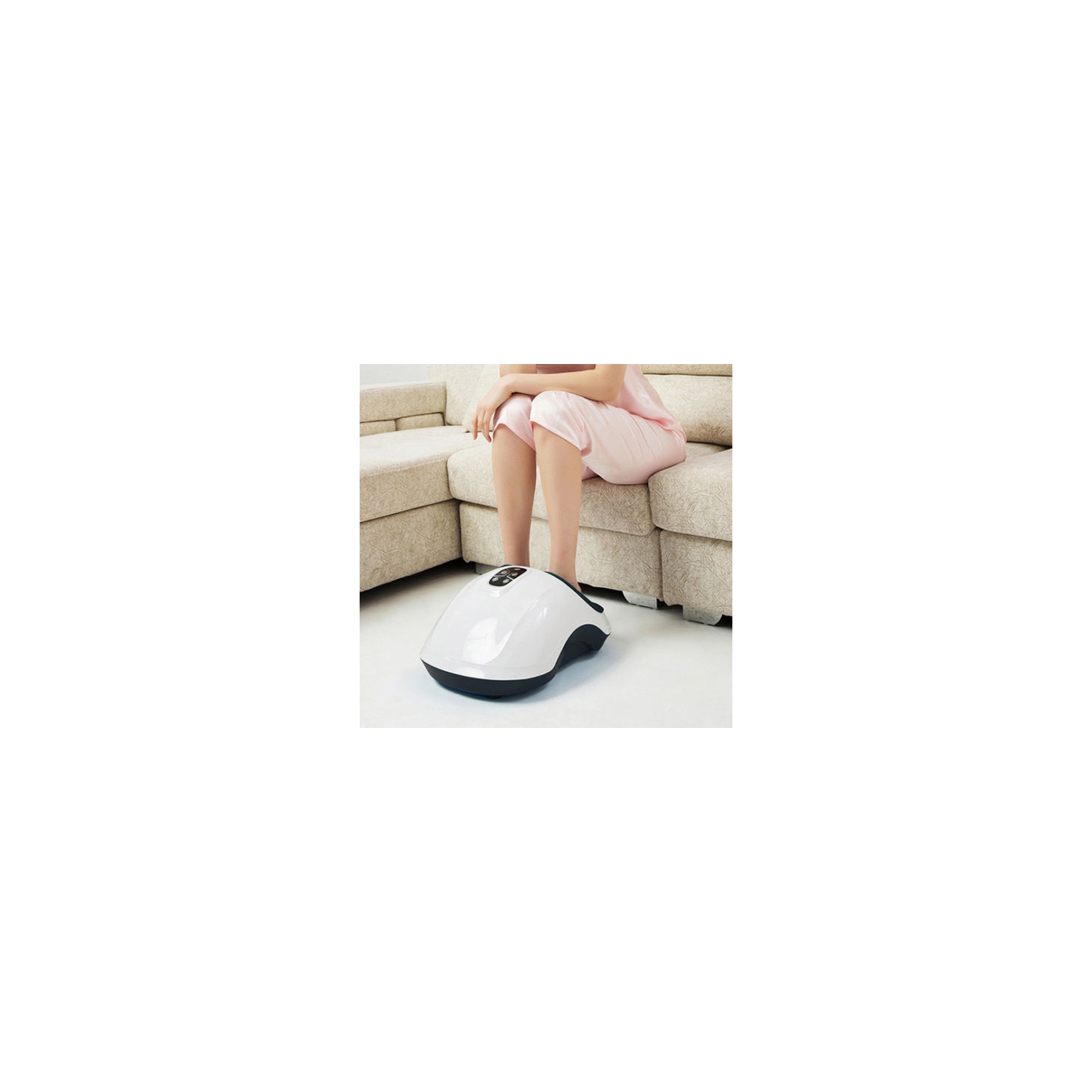 Shiatsu Foot Massager with Heat and Deep Kneading Compression Rolling Massage Machine for Circulation Plantar Fasciitis and Pain Relief with Auto