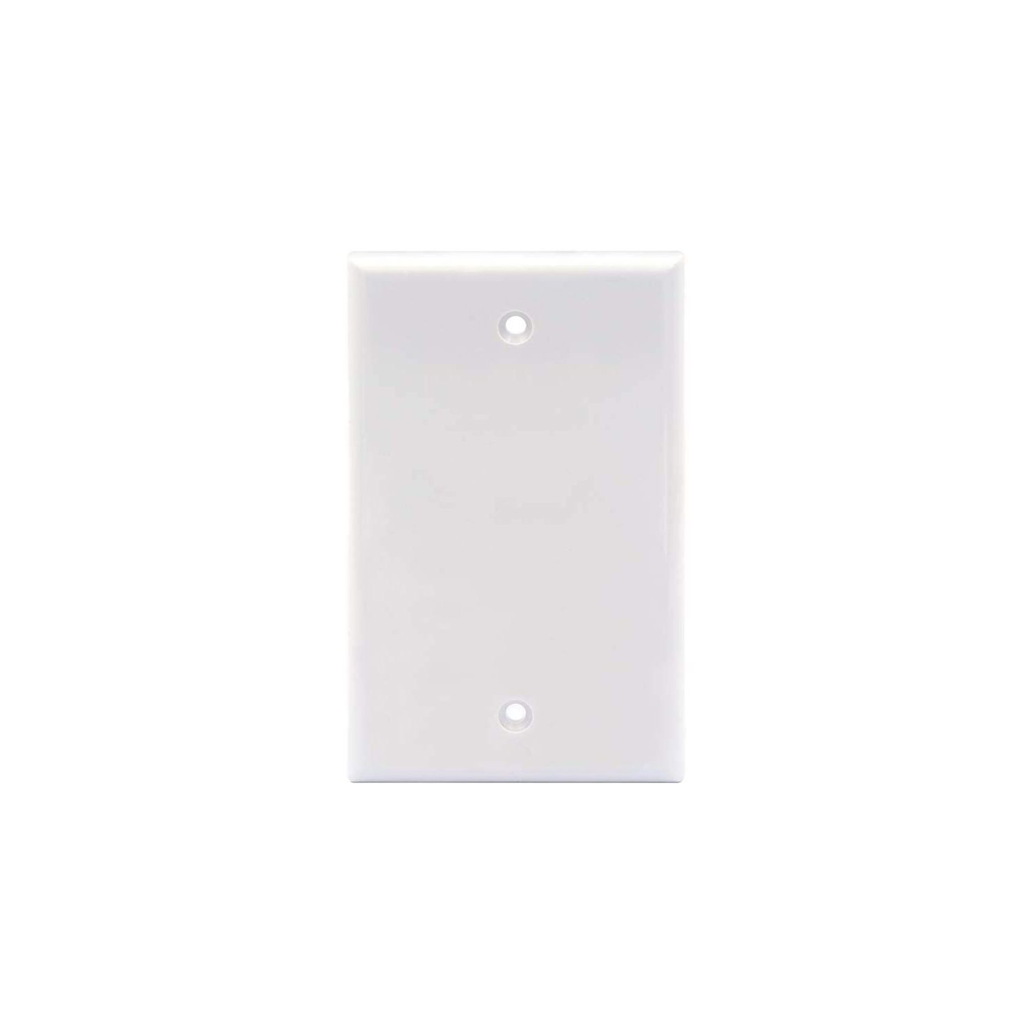 axGear 10 Packs Wall Plate White Single Blank No Device Outlet Cover