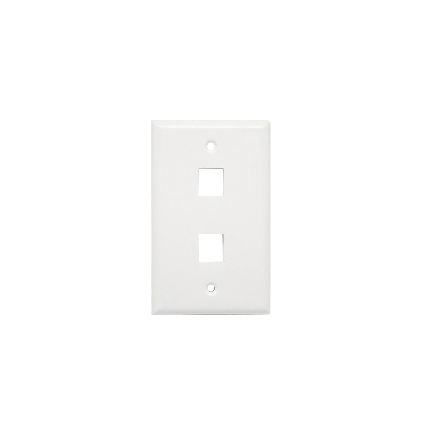 axGear 10 Packs Wall Plate 2 Port White Unbreakable Toggle Outlet Cover