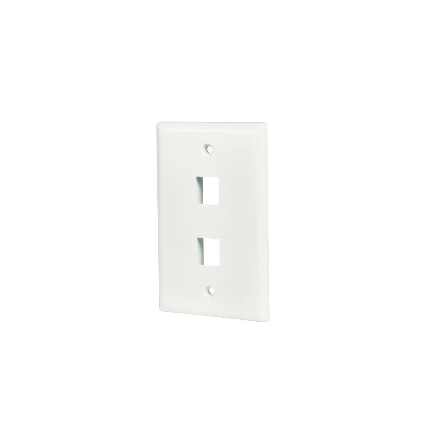 axGear 10 Packs Wall Plate 2 Port White Unbreakable Toggle Outlet Cover