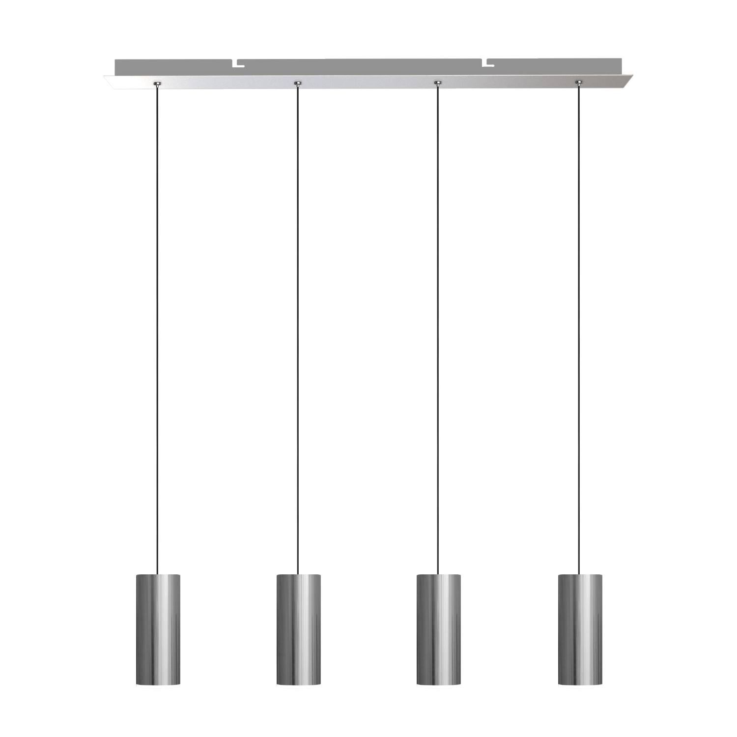 Taurus 4 Light Nickel Pendant - Rectangle Canopy