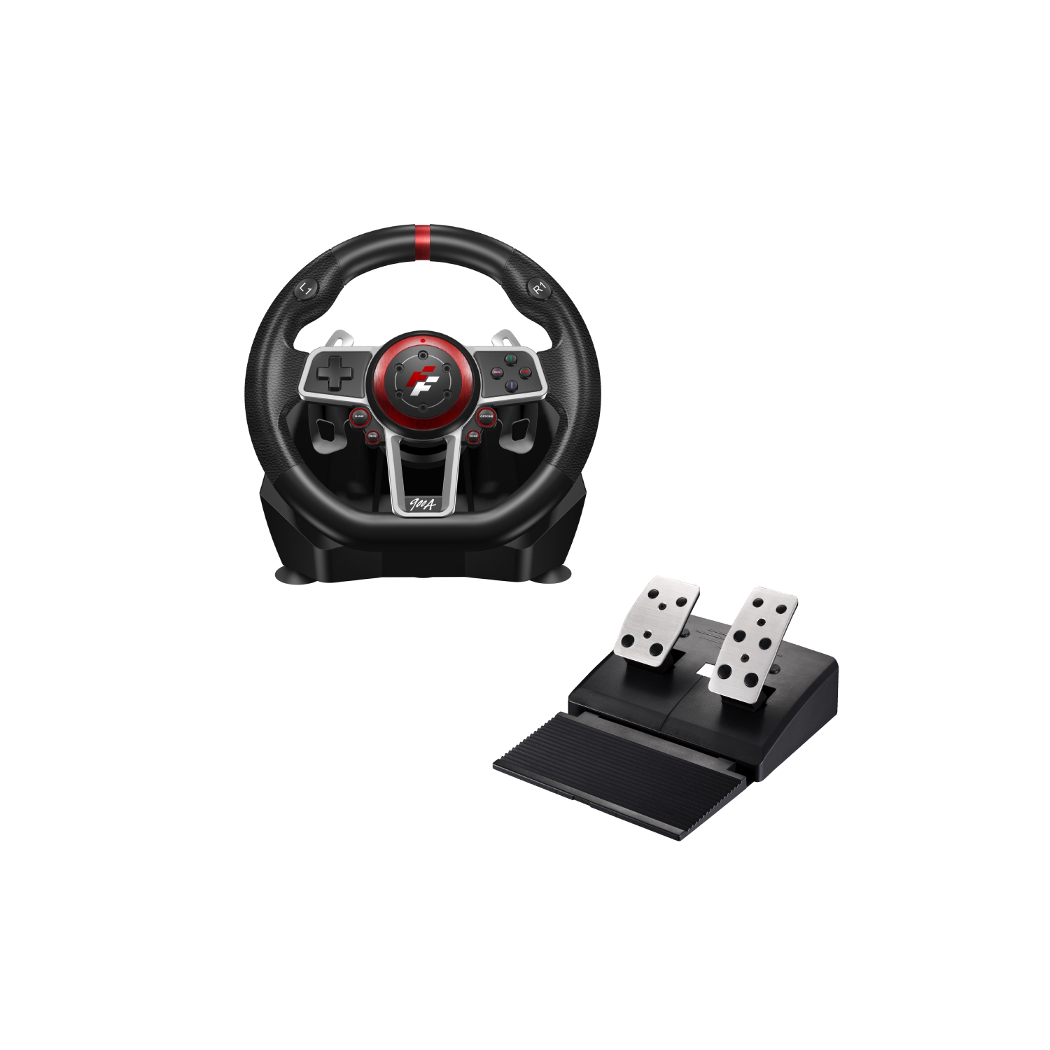 Flashfire ES900A SUZUKA Racing Wheel Set - Compatible with PC, PS3, PS4, Xbox 360, XBOX ONE, XBOX series X, XBOX series S and Nintendo Switch.