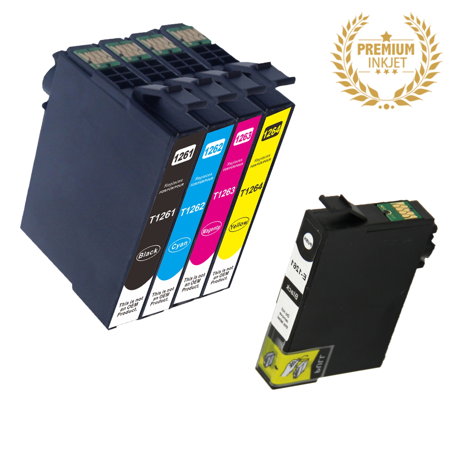 Ultra Ink™ 5 PACK EPSON T126 Compatible Inkjet- Epson Printer 435/630/633/645/840/845/3520/3530/3540/7010/7510/7520