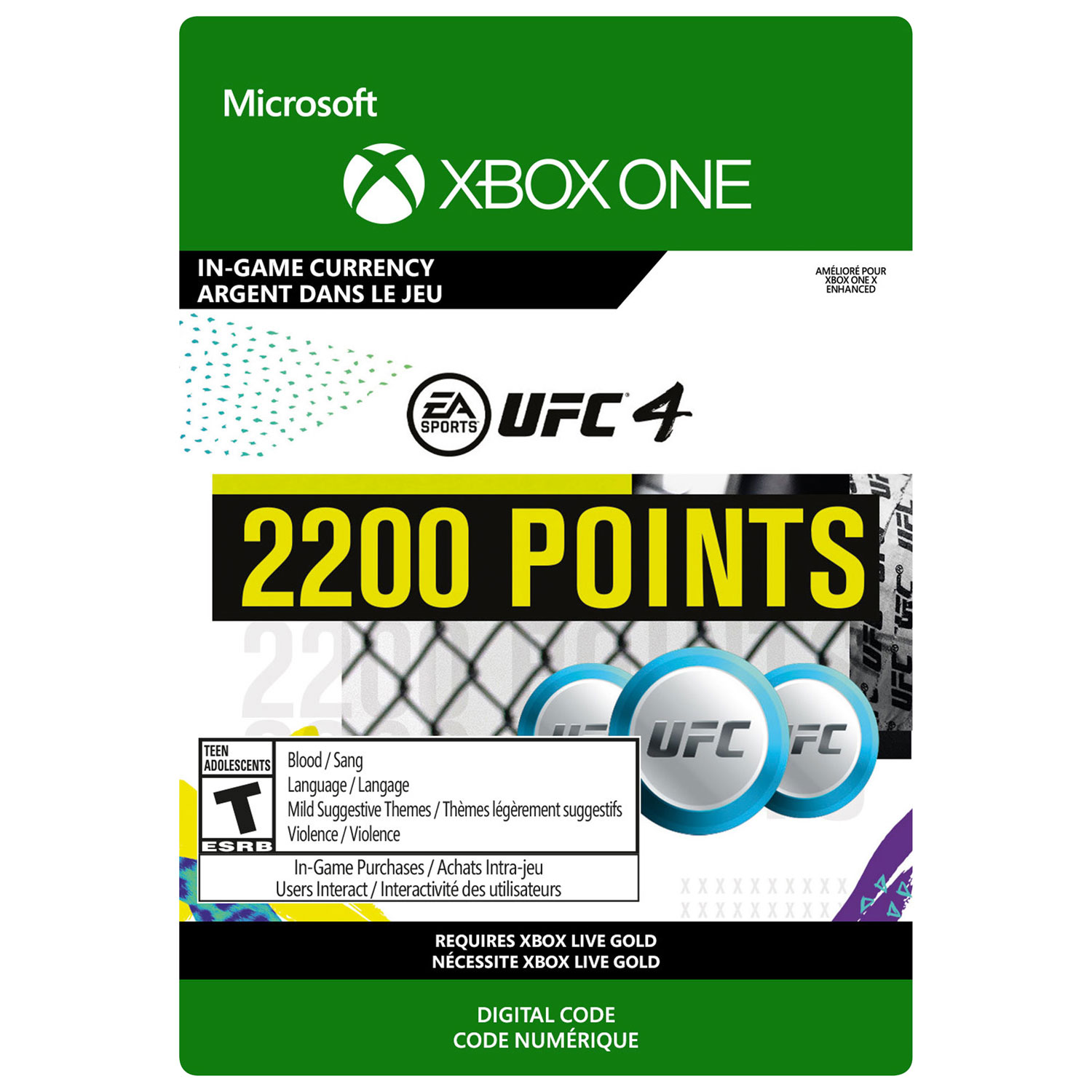 UFC 4 - 2200 UFC Points (Xbox One) - Digital Download