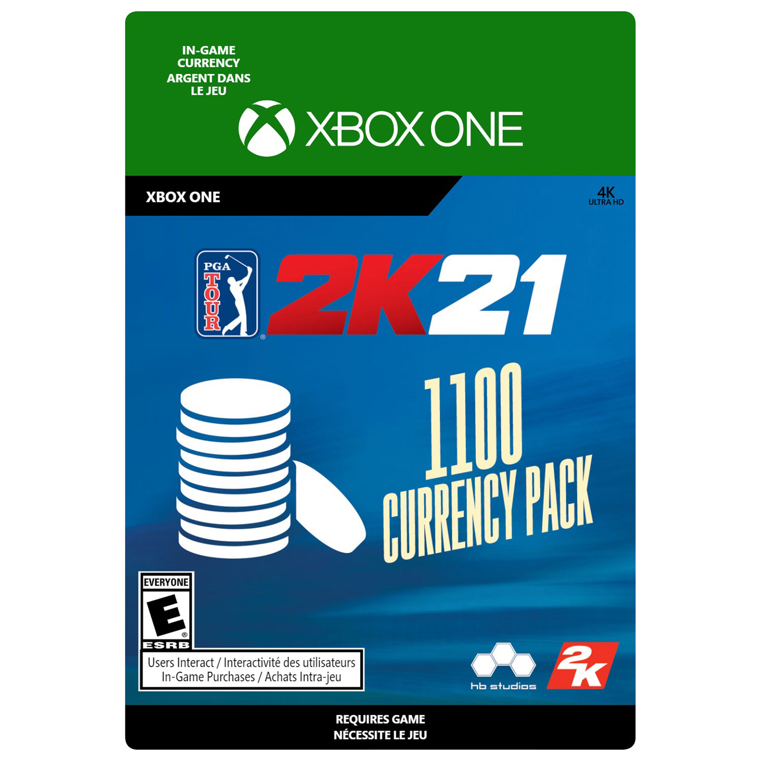 PGA Tour 2K21 - 1100 VC (Xbox One) - Digital Download