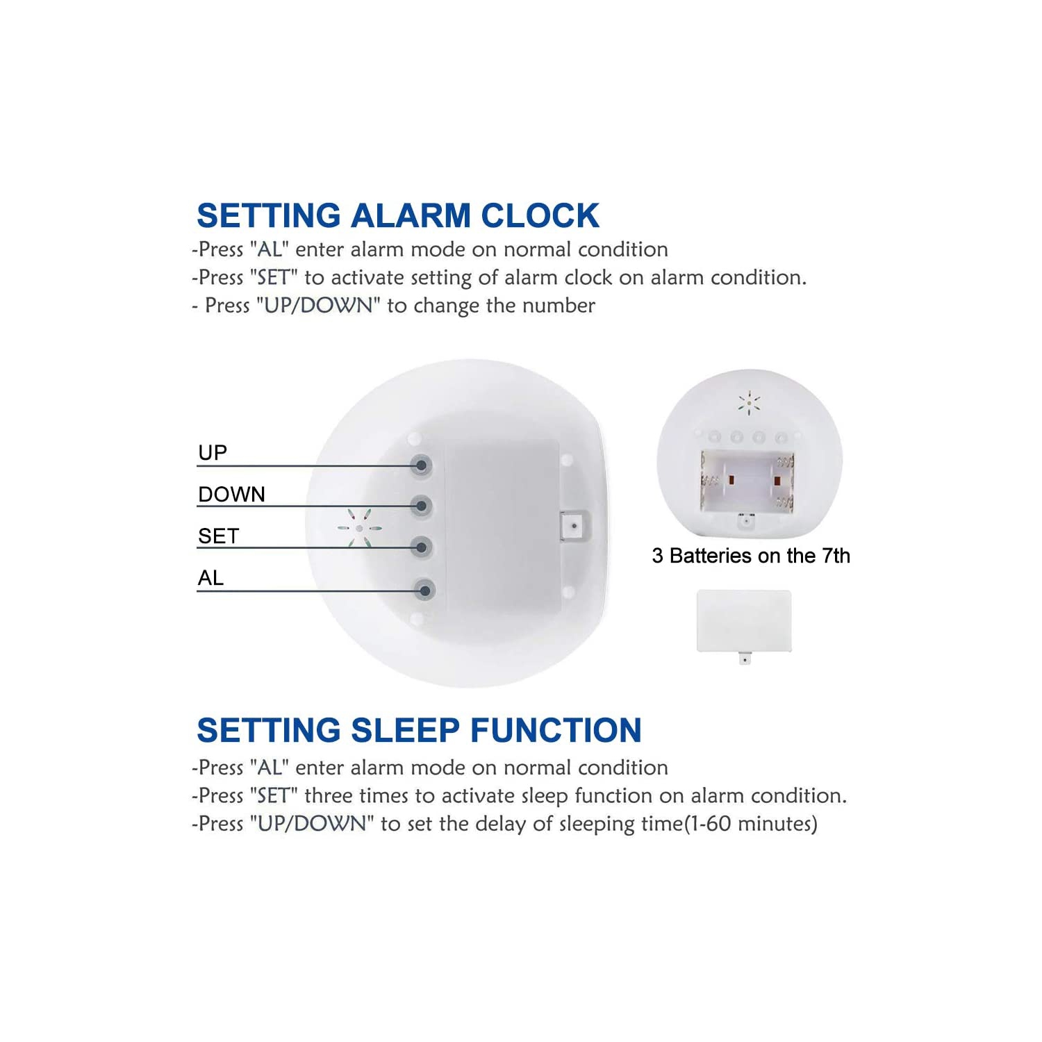 Réveille-matin pour enfants avec commandes tactiles et 7 couleurs variables pour chambre d’enfant, horloge pour enfants