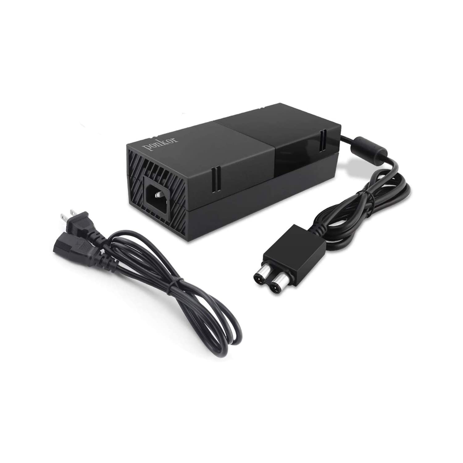 Xbox One Power Brick,Ponkor Xbox 1 AC Adapter Power Cord Replacement Charger for Microsoft Xbox one 100-240V, Black