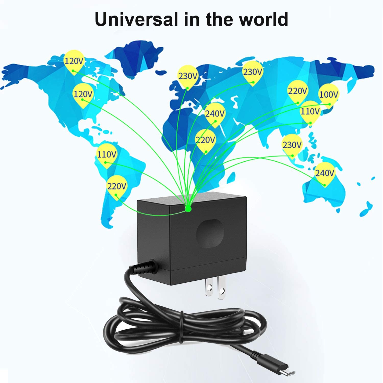 Charger for Nintendo Switch Lite / Nintendo Switch, [Latest Version] YCCSKY Switch Lite Charger AC Adapter 15V/2.6A