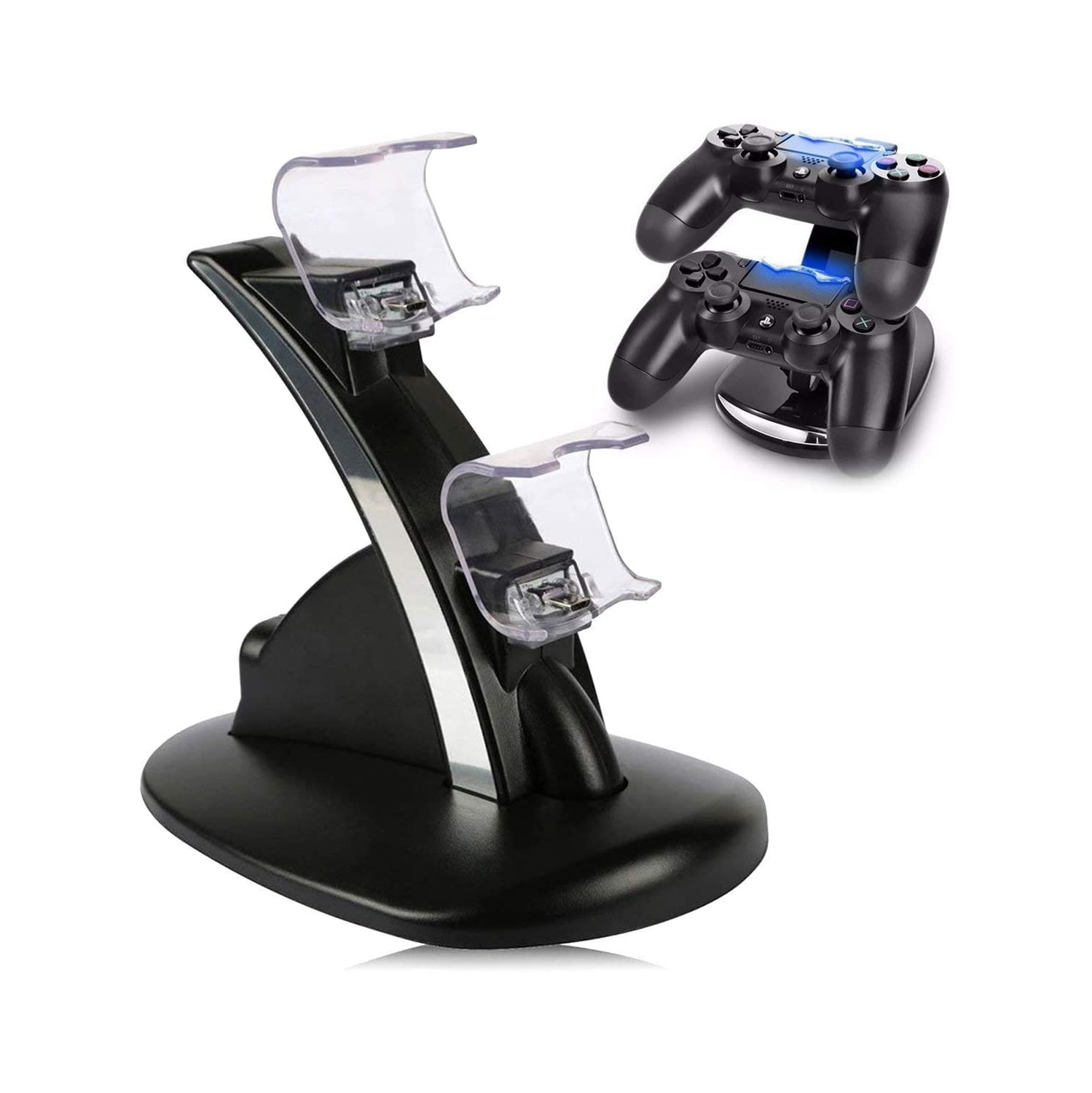 PS4 Controller Charger, Charging Docking Station Stand Dual USB Charging Charger Dock Station Stand for Playstation 4