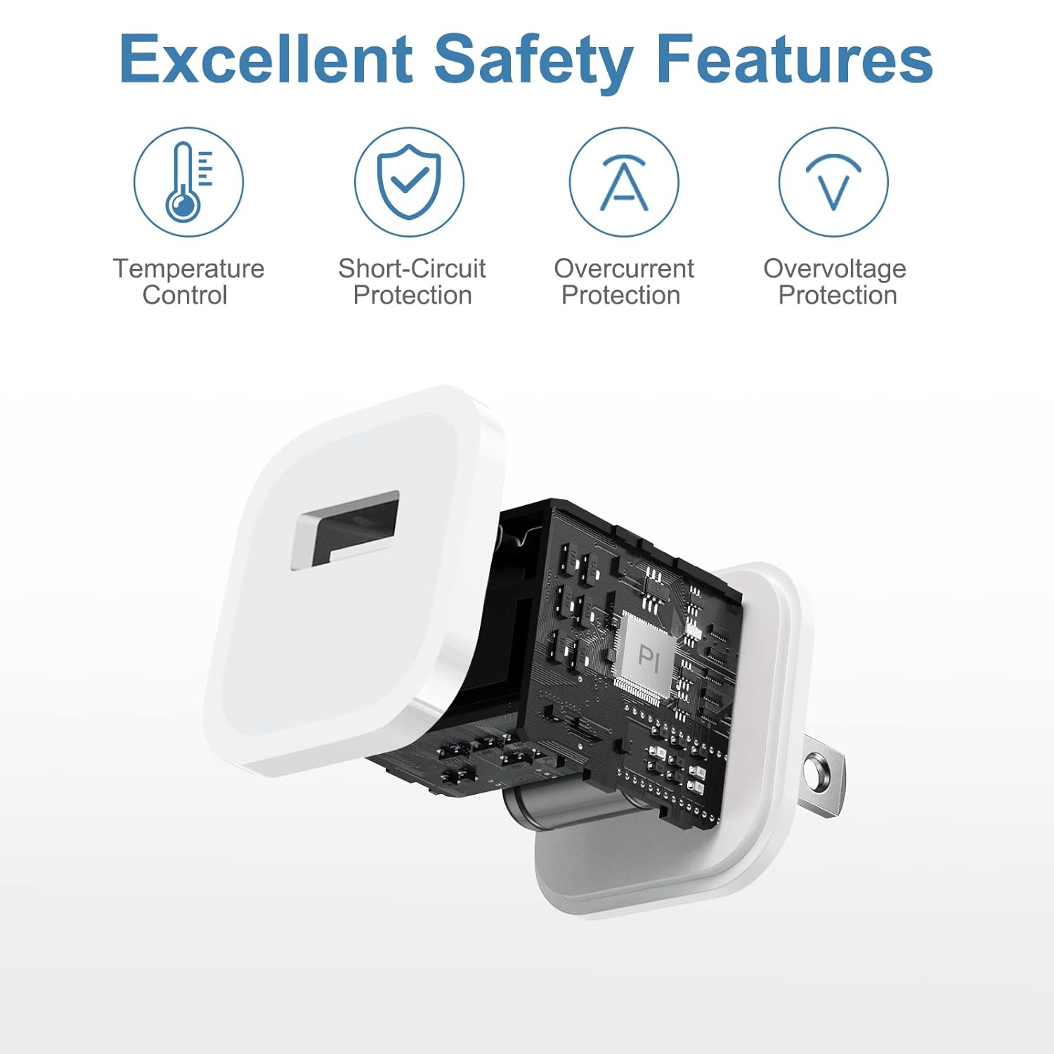 Chargeur mural USB 5&nbsp;W Adaptateur voyage cube iPhone 4 4s 5 5s 5C SE 6 7 8 Plus iPad iPod - WINGOMART