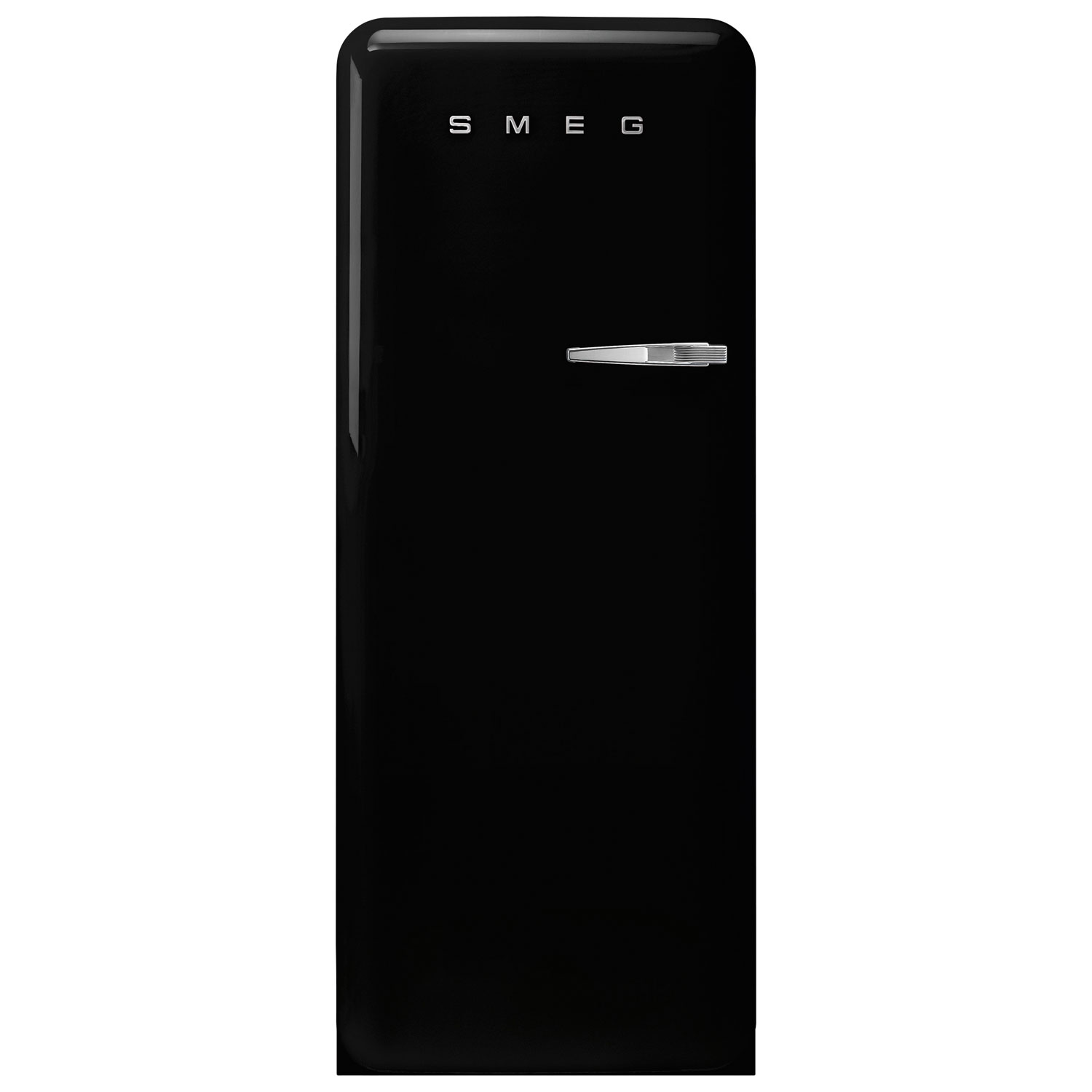 Smeg 50's 24" 9.2 Cu. Ft. All-Fridge Refrigerator - Black