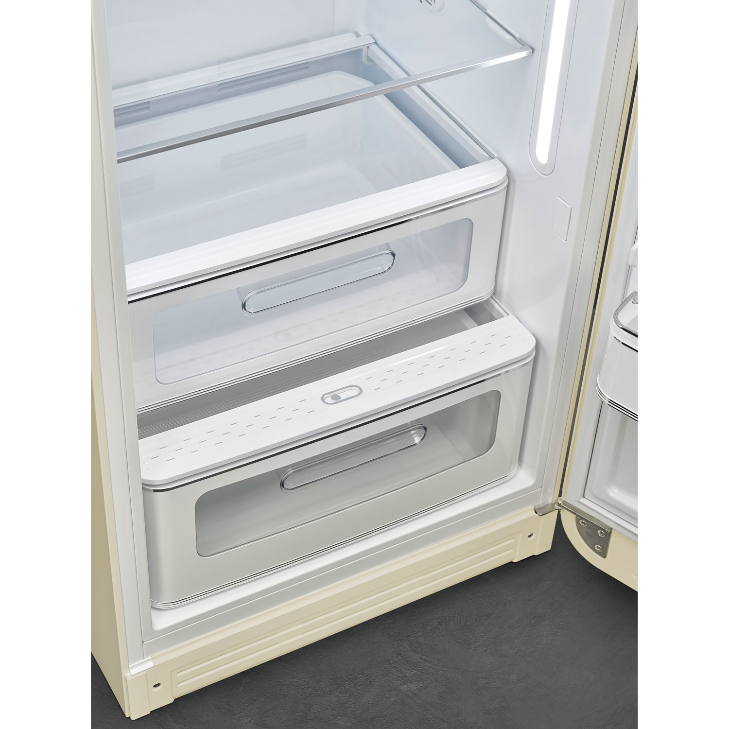 Smeg 50's 24" 9.2 Cu. Ft. All-Fridge Refrigerator - Cream