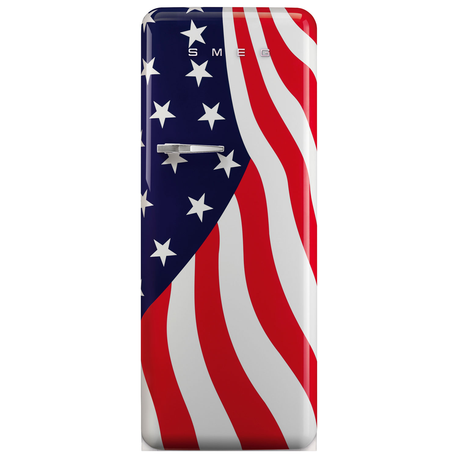 Smeg 50's 24" 9.2 Cu. Ft. All-Fridge Refrigerator (FAB28URDUS3) - US Flag