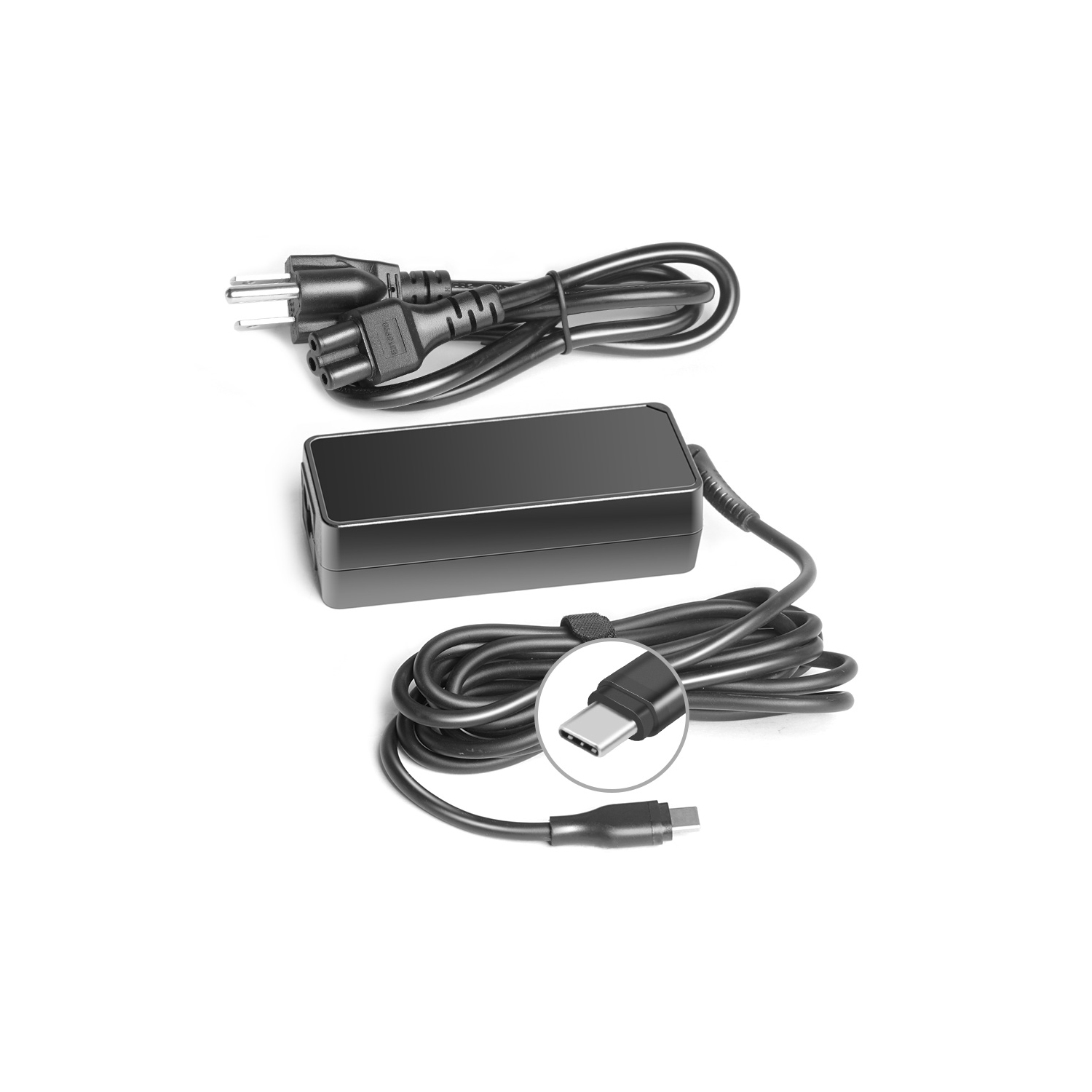 65w USB Type C Chargeur d'ordinateur portable pour Chromebook 100e T480  T580 Yoga C930 Adaptateur Cordon d'alimentation, us