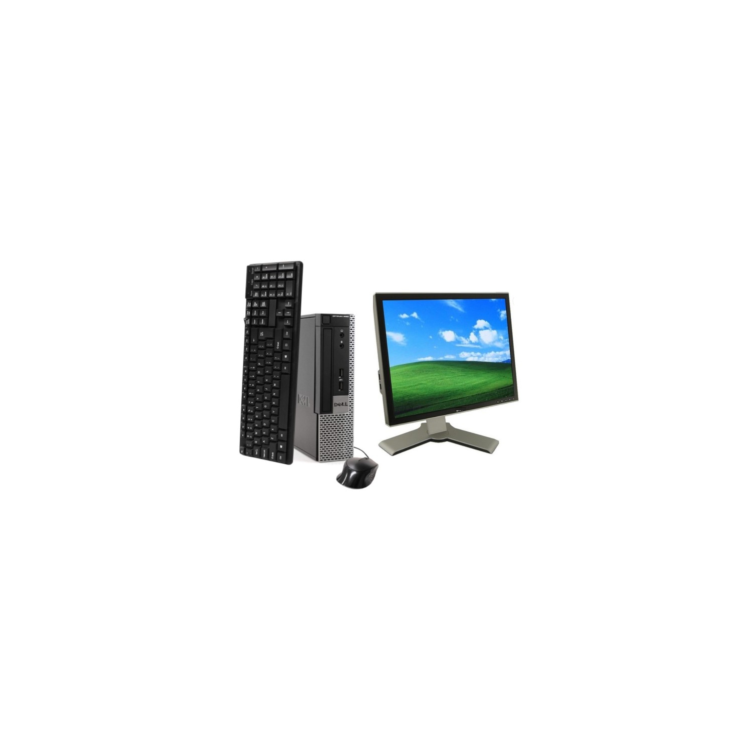 Refurbished - Dell 9020 Intel i5 4GB 240GB SSD Windows 10 Pro WiFi Ultra Small Form Factor PC With 19 Inch Monitor