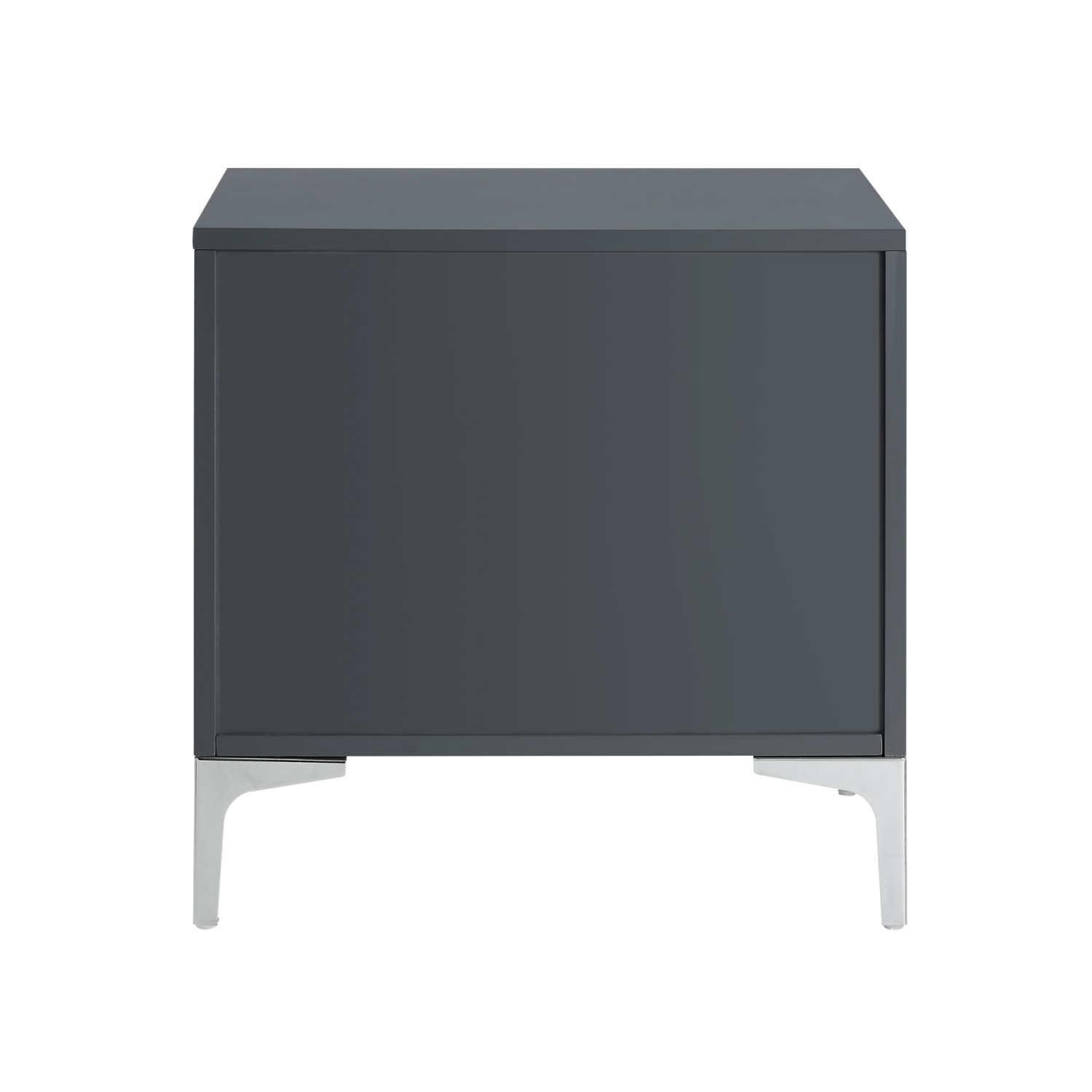 Inspired Home Maximilian Side Table/Accent Table/Nightstand, Dark Grey
