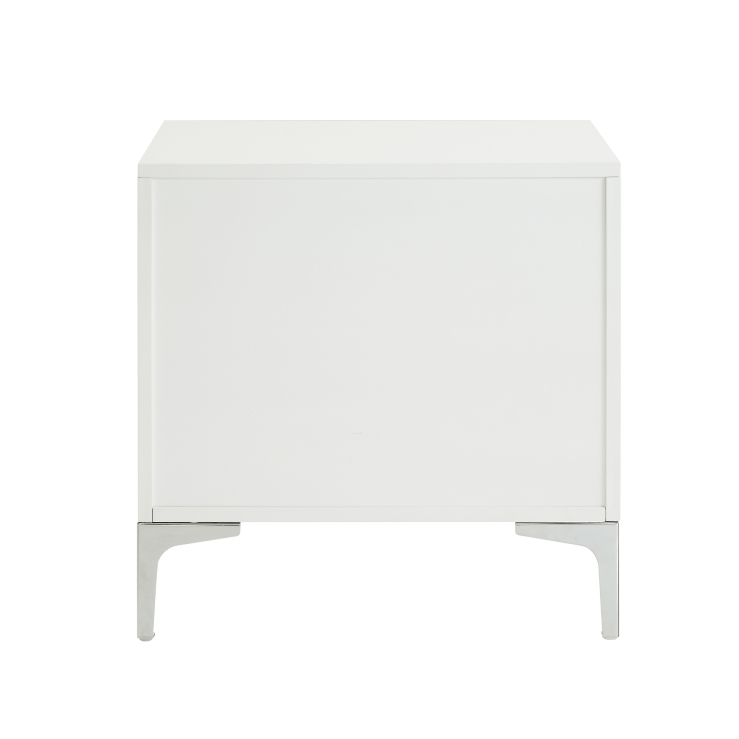 Inspired Home Maximilian Side Table/Accent Table/Nightstand, White