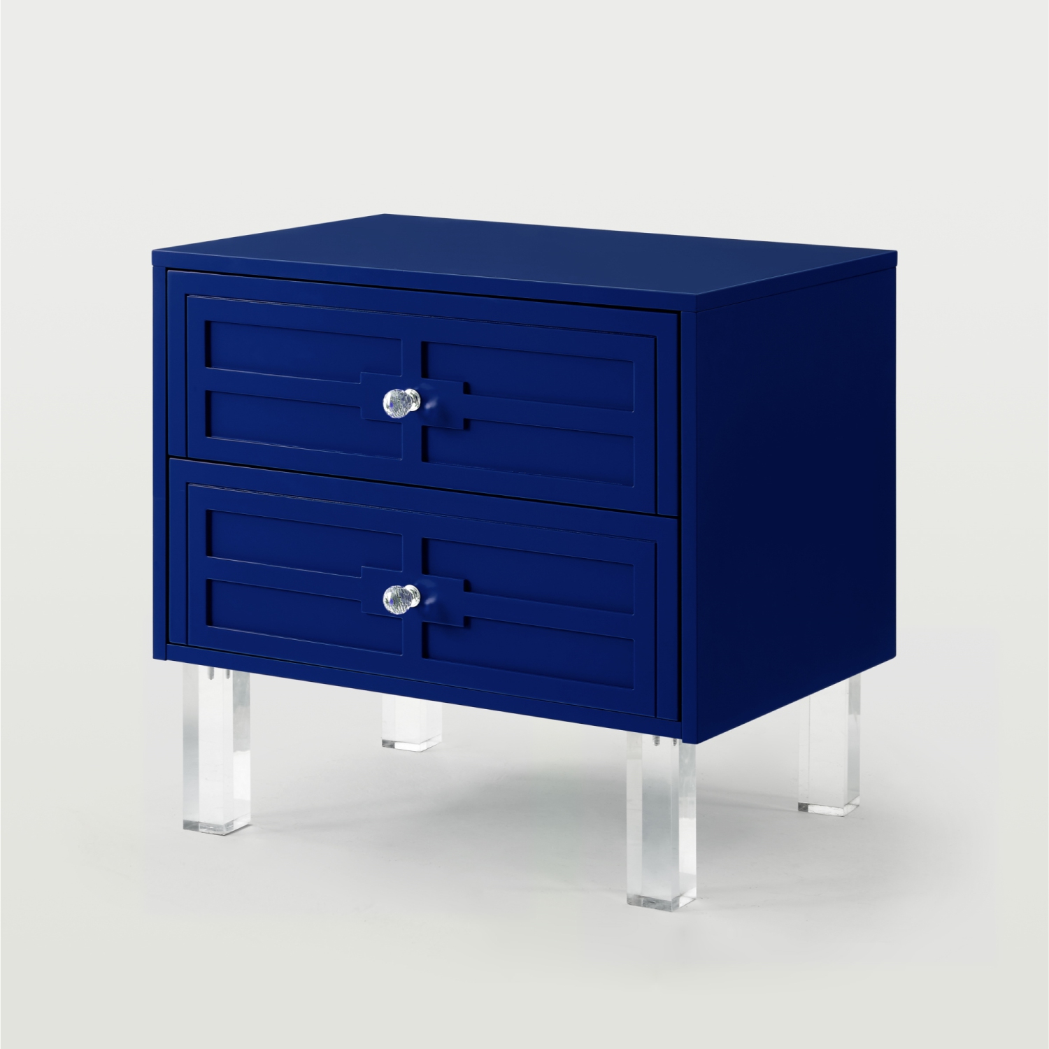 Inspired Home Gwendolyn Side Table/Accent Table/Nightstand, Navy