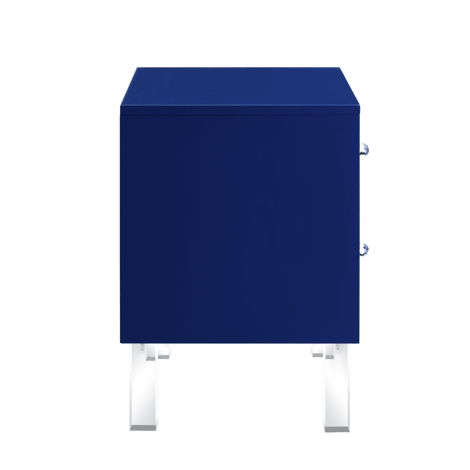 Inspired Home Gwendolyn Side Table/Accent Table/Nightstand, Navy