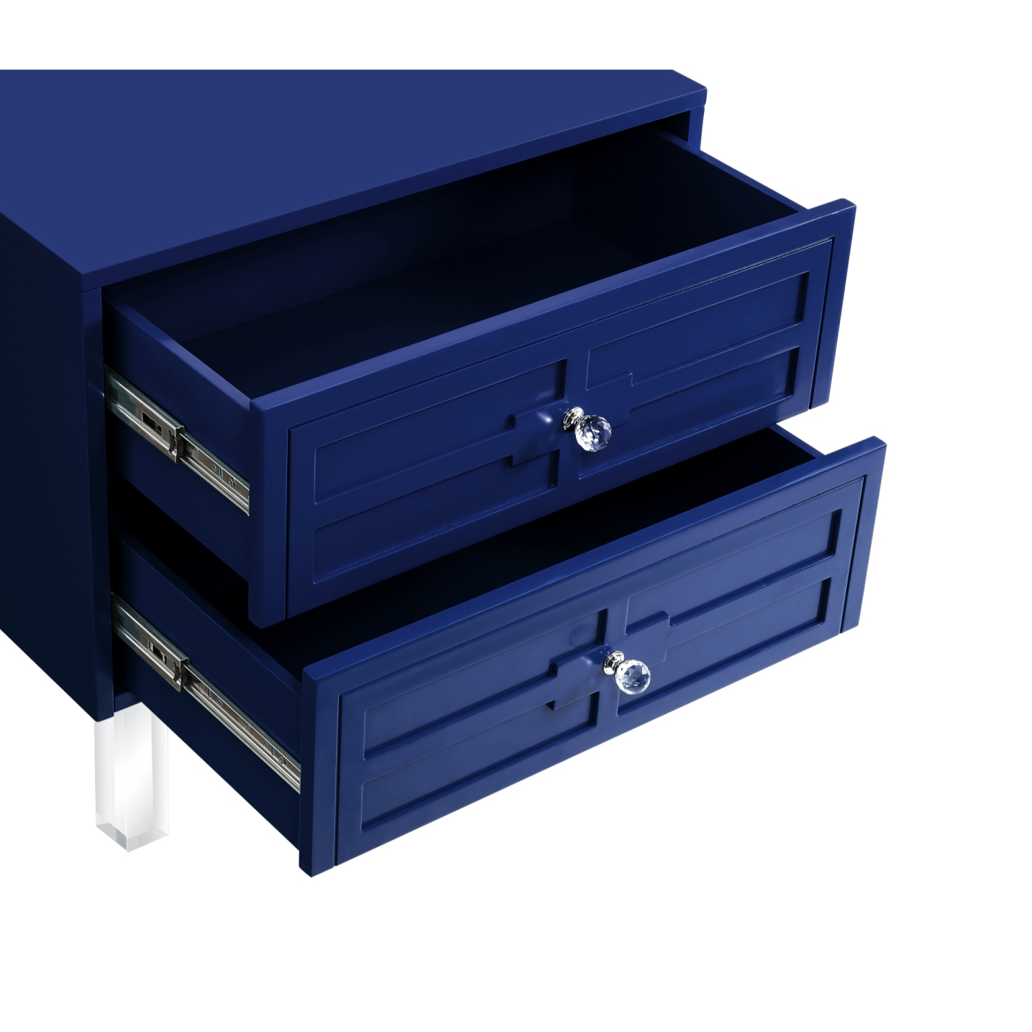 Inspired Home Gwendolyn Side Table/Accent Table/Nightstand, Navy