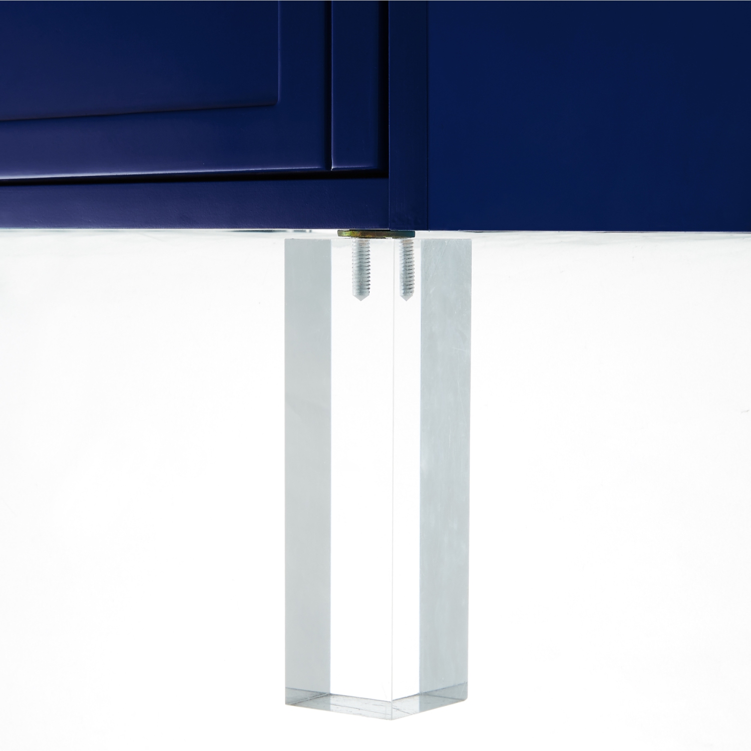 Inspired Home Gwendolyn Side Table/Accent Table/Nightstand, Navy