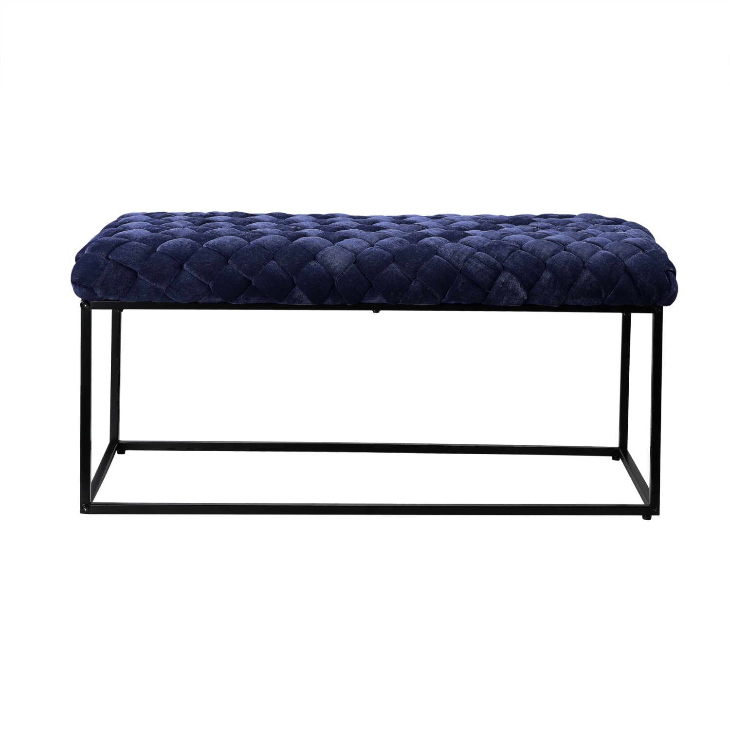 Loft Lyfe Evelynn Velvet Bench, Navy
