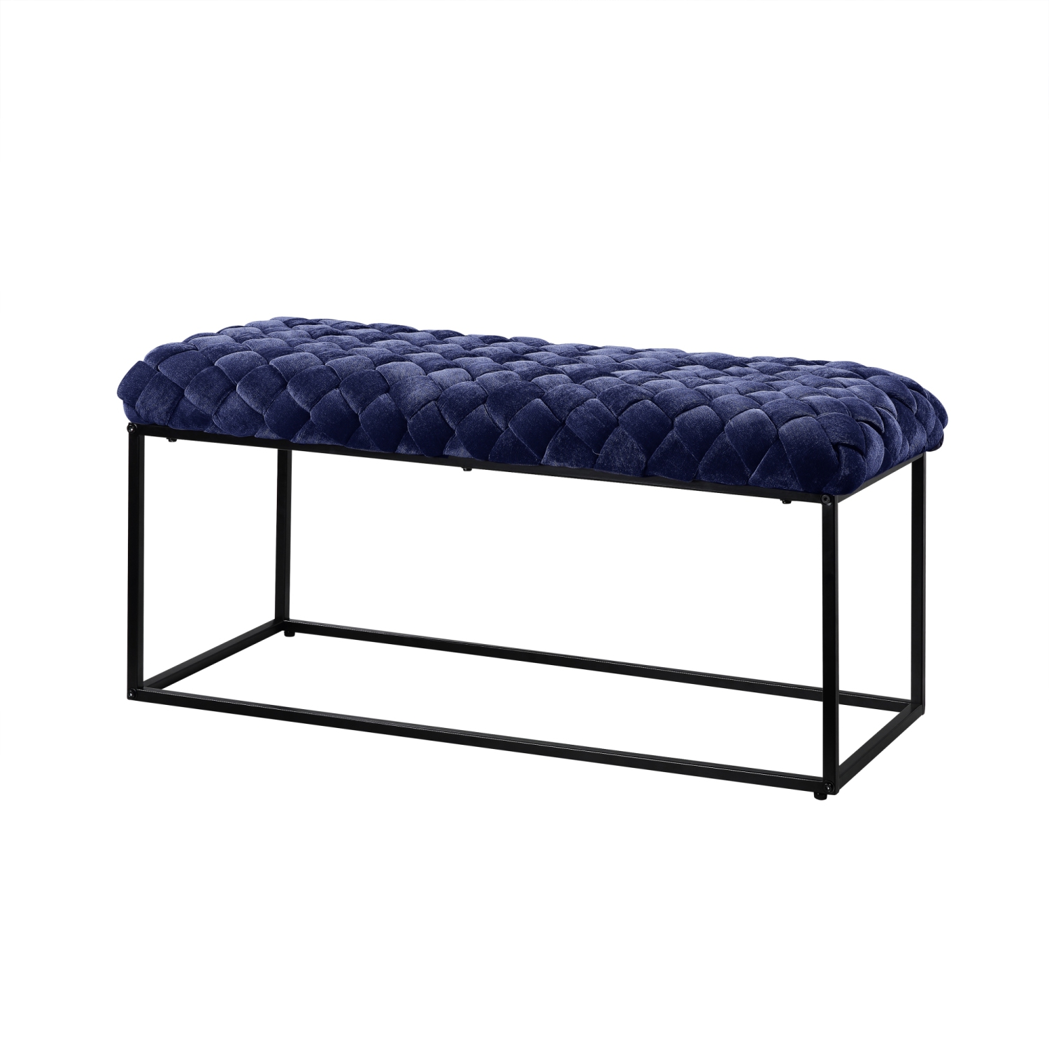 Loft Lyfe Evelynn Velvet Bench, Navy