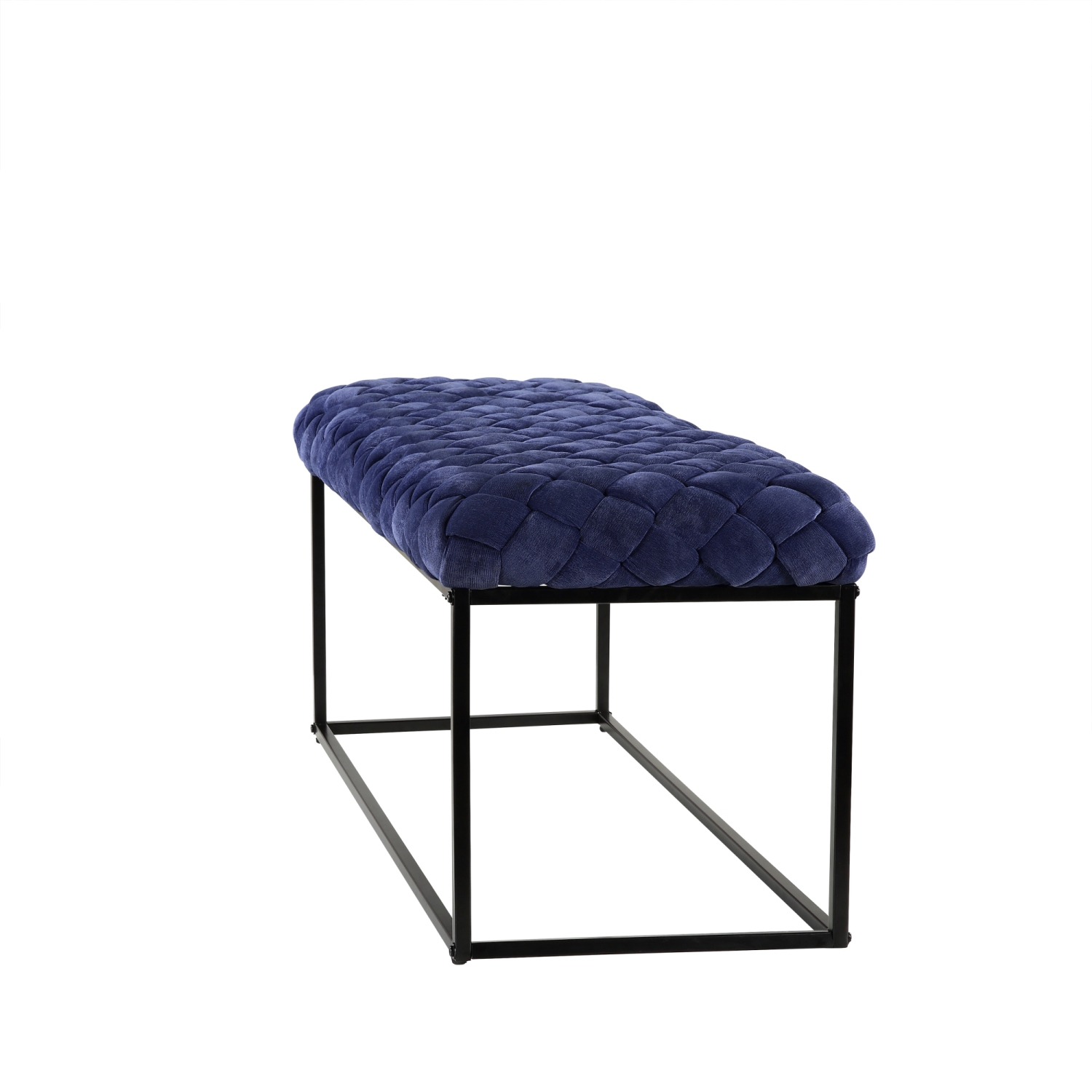 Loft Lyfe Evelynn Velvet Bench, Navy