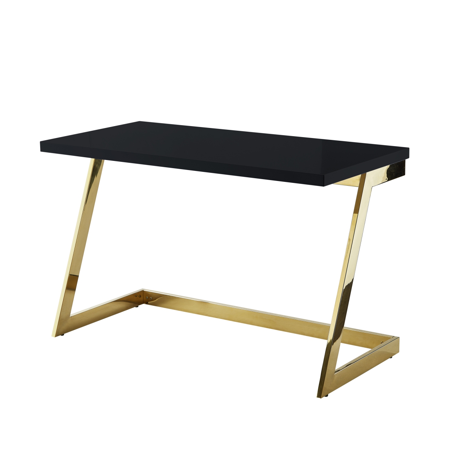 Inspired Home Malaysia Writing Desk, Black/Gold
