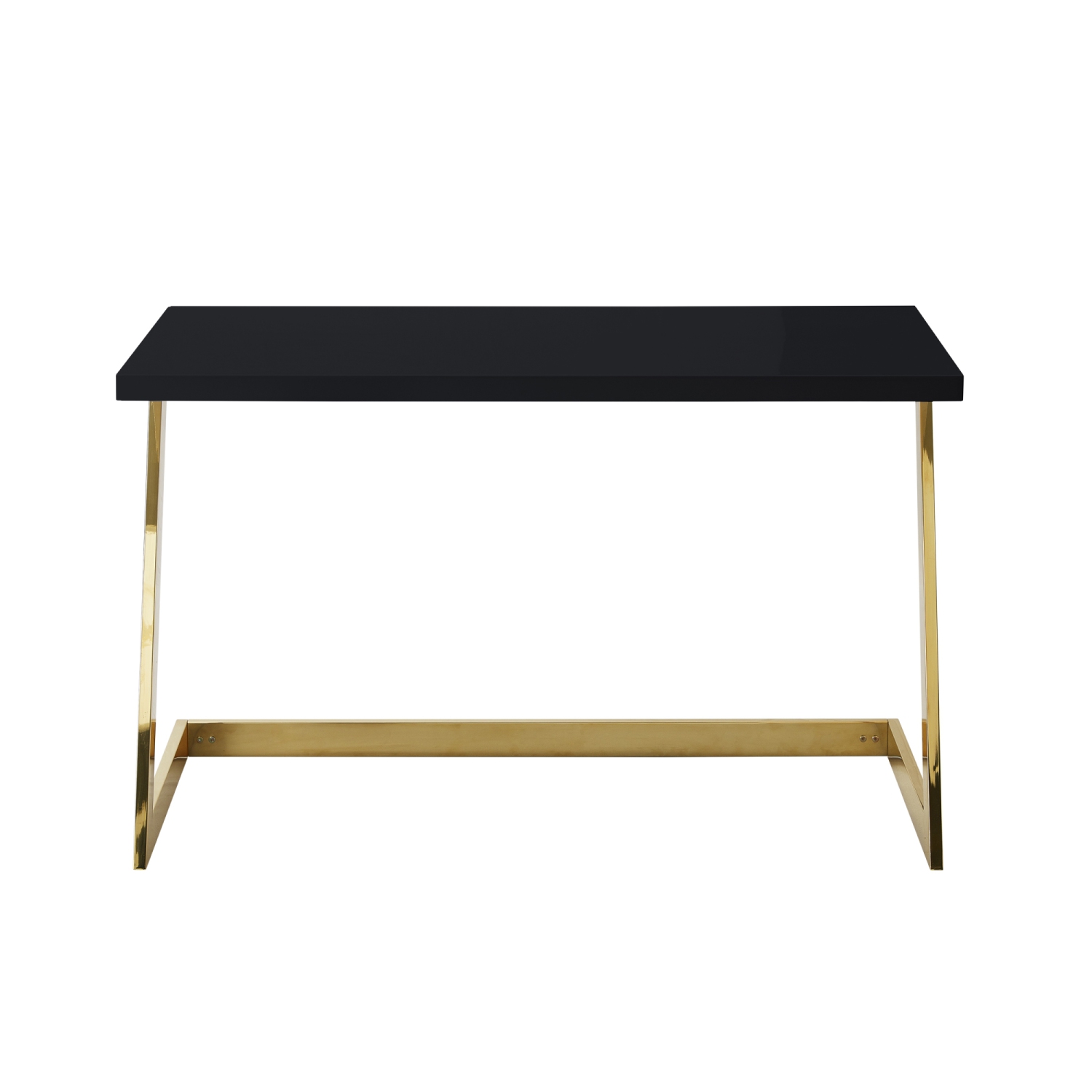 Inspired Home Malaysia Writing Desk, Black/Gold