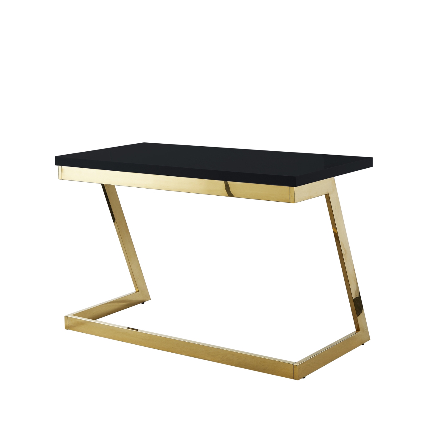 Inspired Home Malaysia Writing Desk, Black/Gold