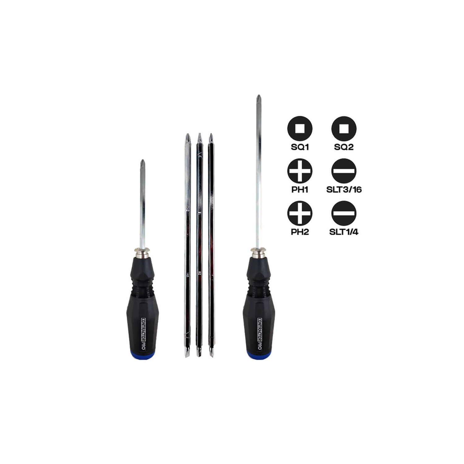 ENSEMBLE de tournevis télescopiques 18-en-1 ENTREPRENEUR PRO