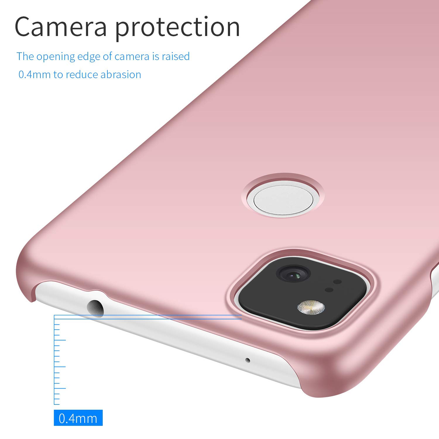 Étui pour Pixel 4a de Google, coque arrière ultramince et minimaliste pour Pixel 4a de Google