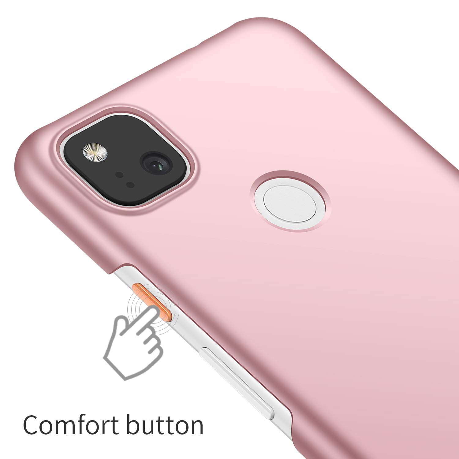 Étui pour Pixel 4a de Google, coque arrière ultramince et minimaliste pour Pixel 4a de Google