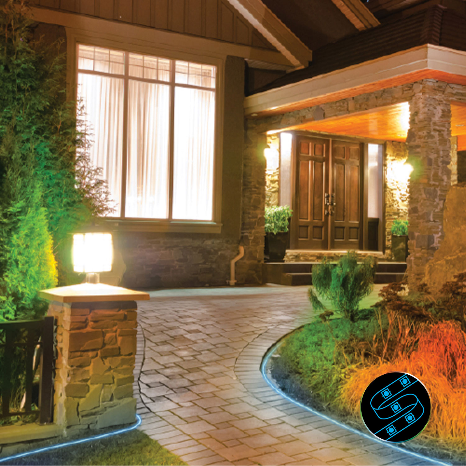 Tzumi auraLED ColorShape 4.88m Outdoor Rope Light