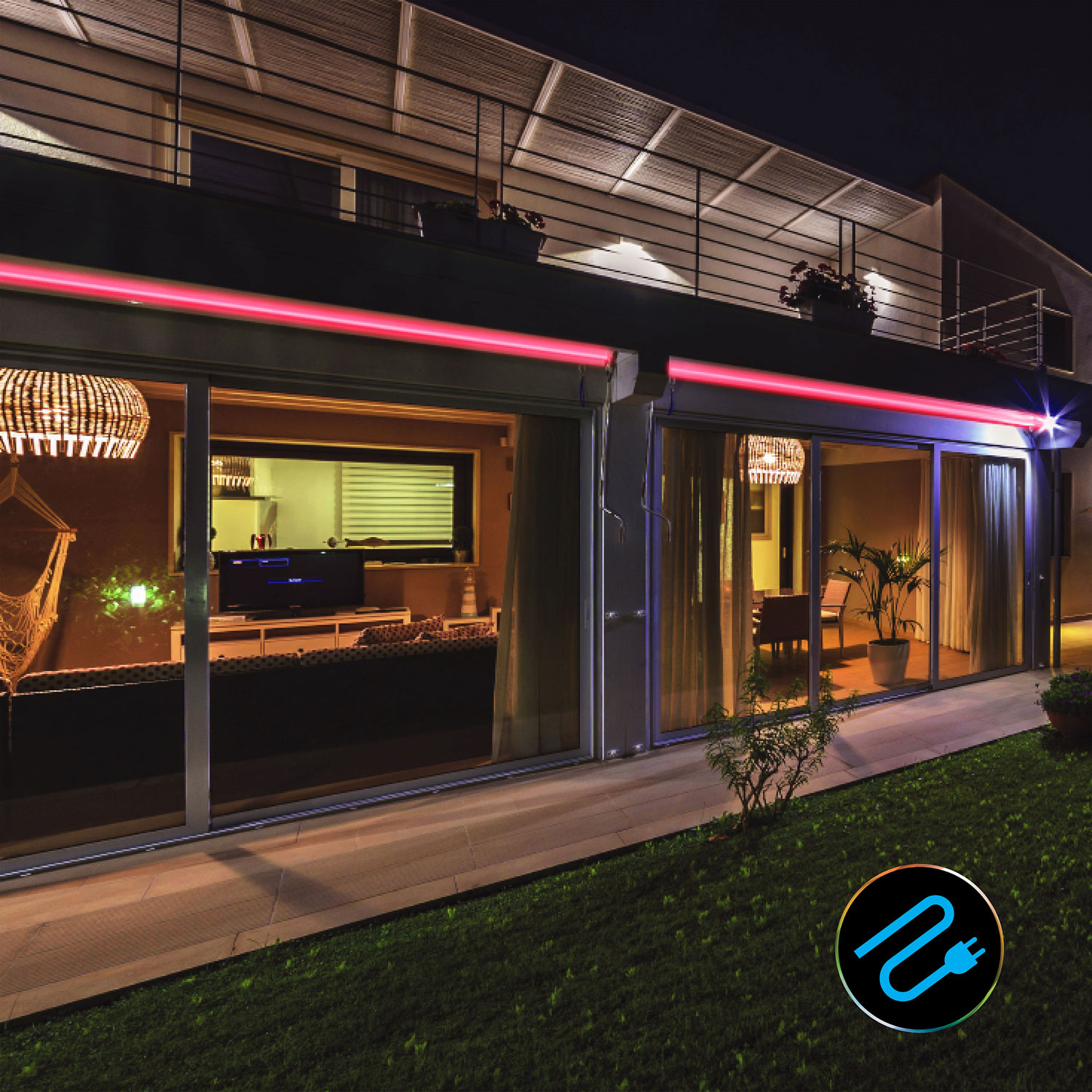 Tzumi auraLED ColorShape 4.88m Outdoor Rope Light