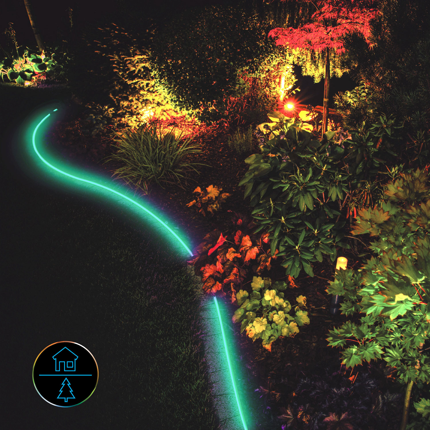 Tzumi auraLED ColorShape 4.88m Outdoor Rope Light