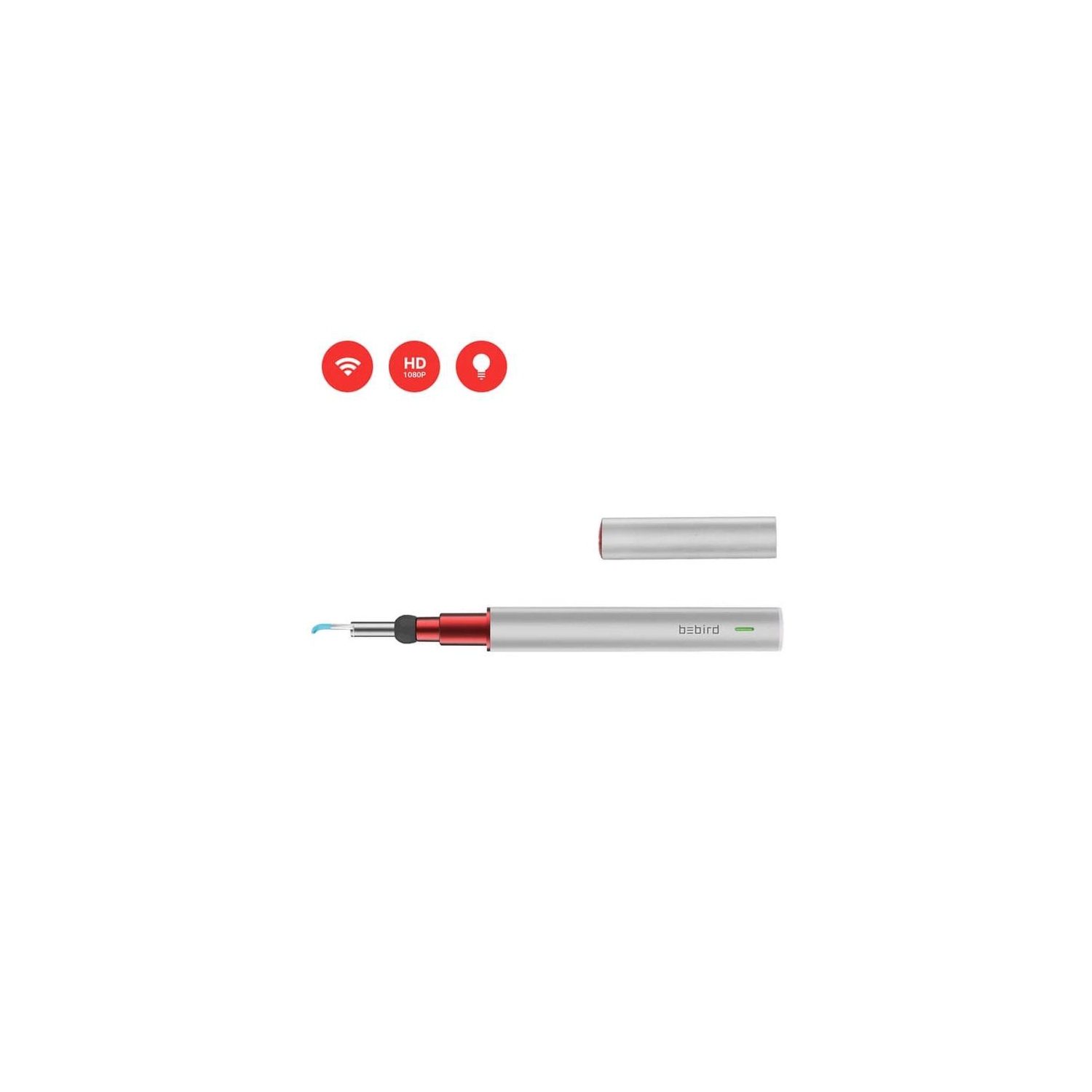 BEBIRD A2 Otoscope intelligent visible couleur argentée