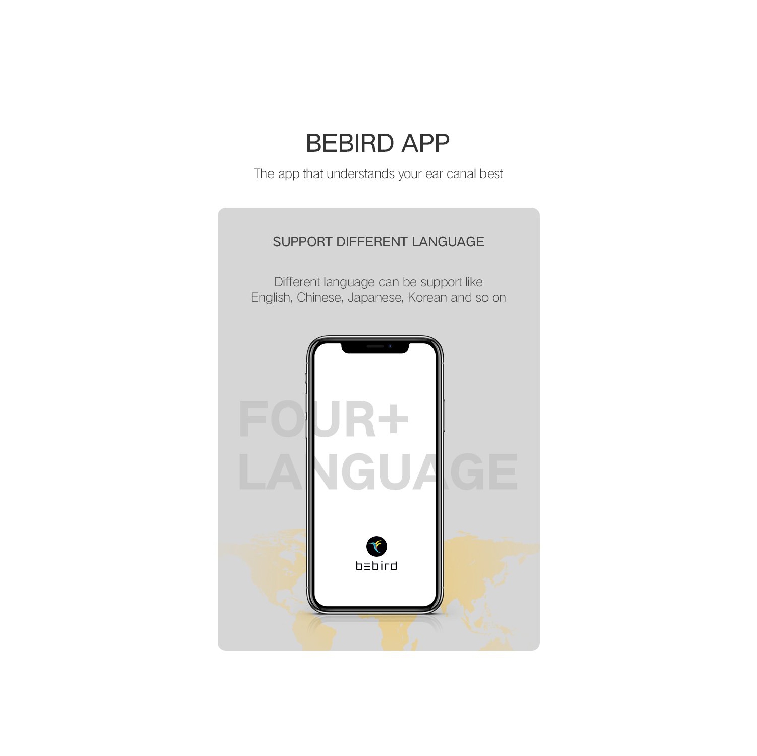 BEBIRD A2 Otoscope intelligent visible couleur argentée