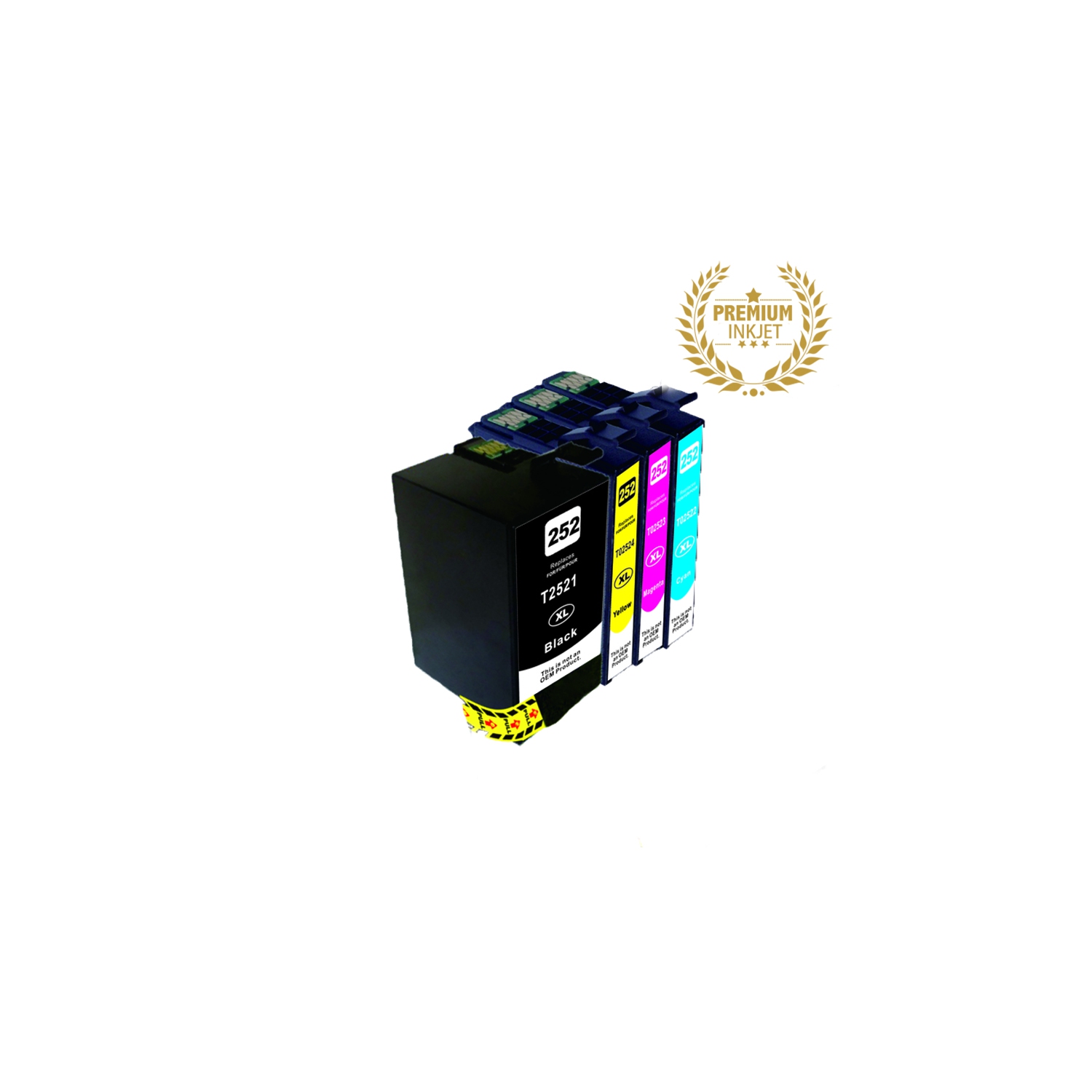 Ultra Ink™ EPSON T252 BK/M/Y/C Compatible Inkjet COMBO-Epson Printer WF3620/3640/7110/7210/7610/7620/7710/7720