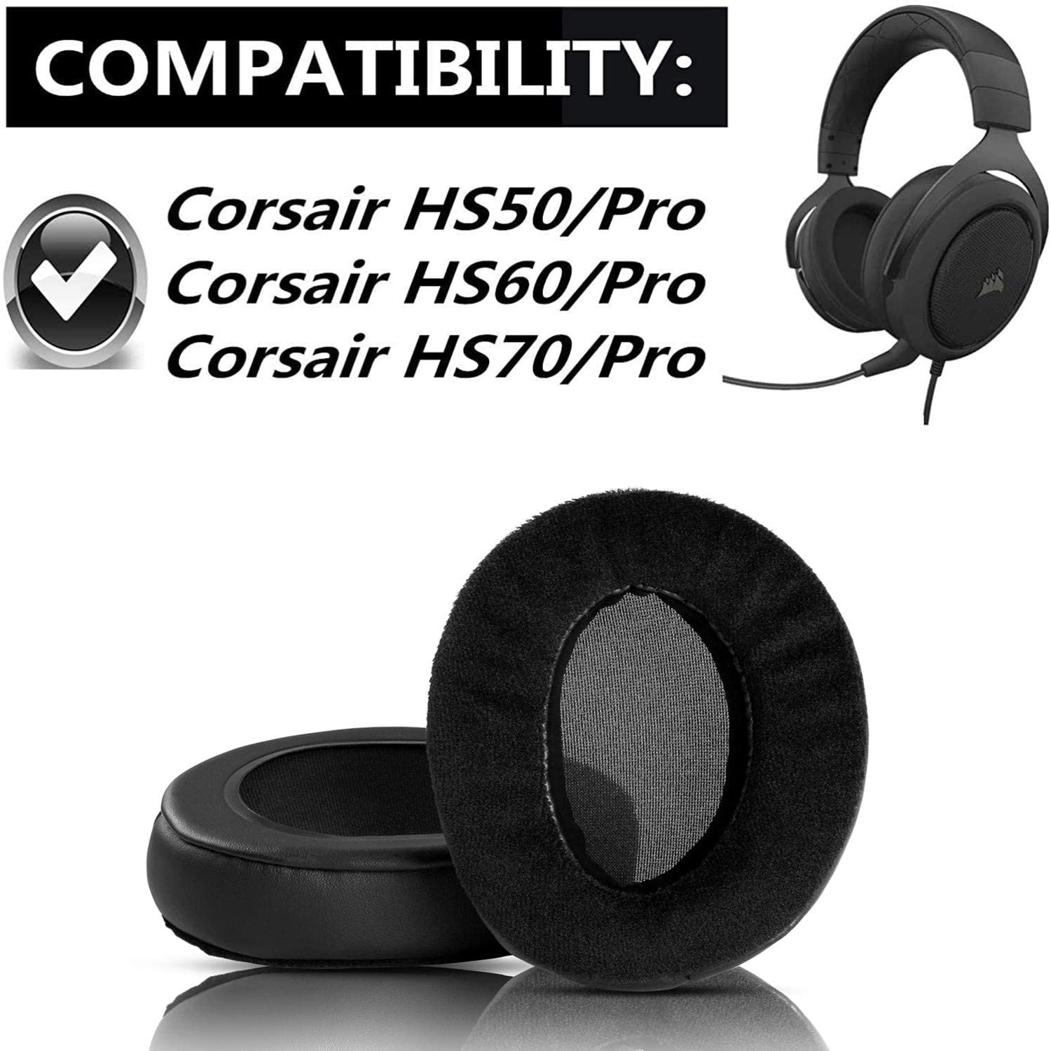 corsair hs70 pro replacement ear pads