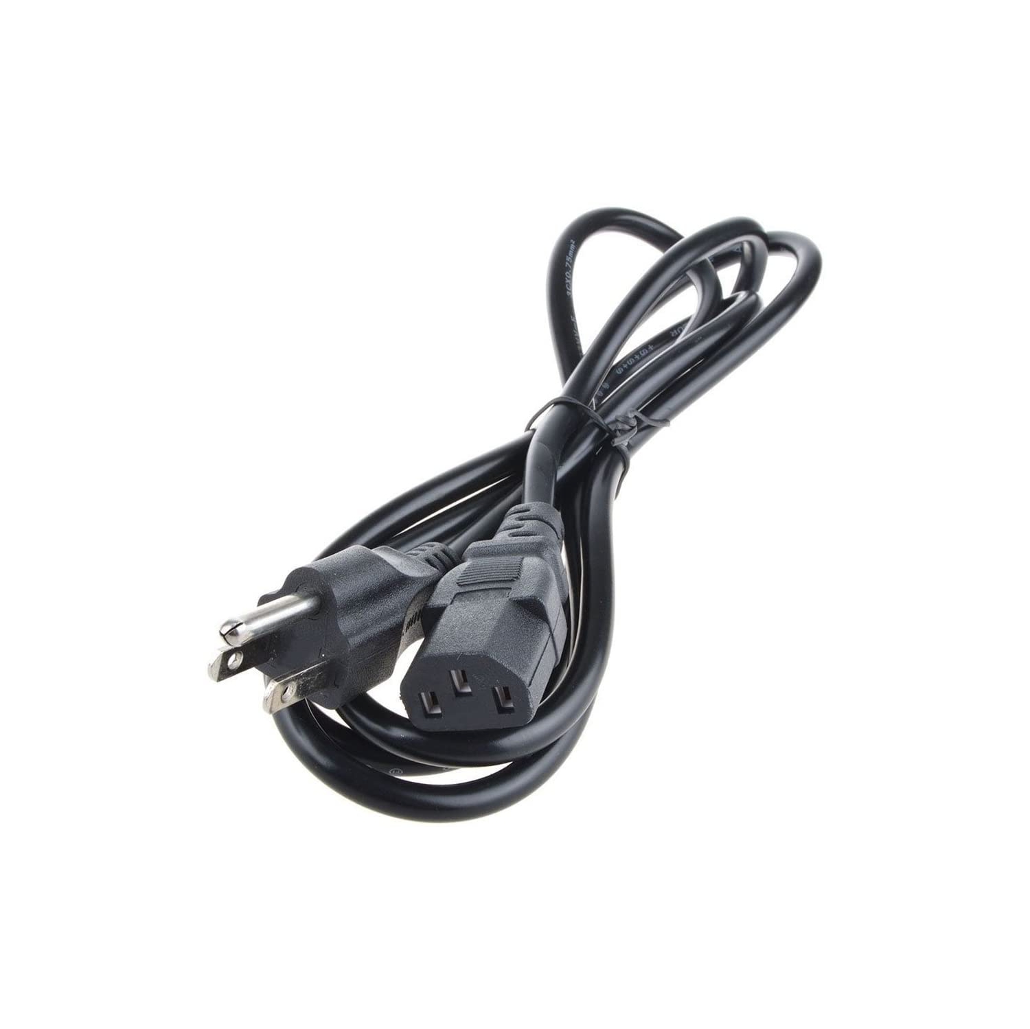 6ft Universal AC Power Cord for Personal Computer,Vizio,PC Monitor,Plasma bravia uhd Smart TV, Power Supply Replacement