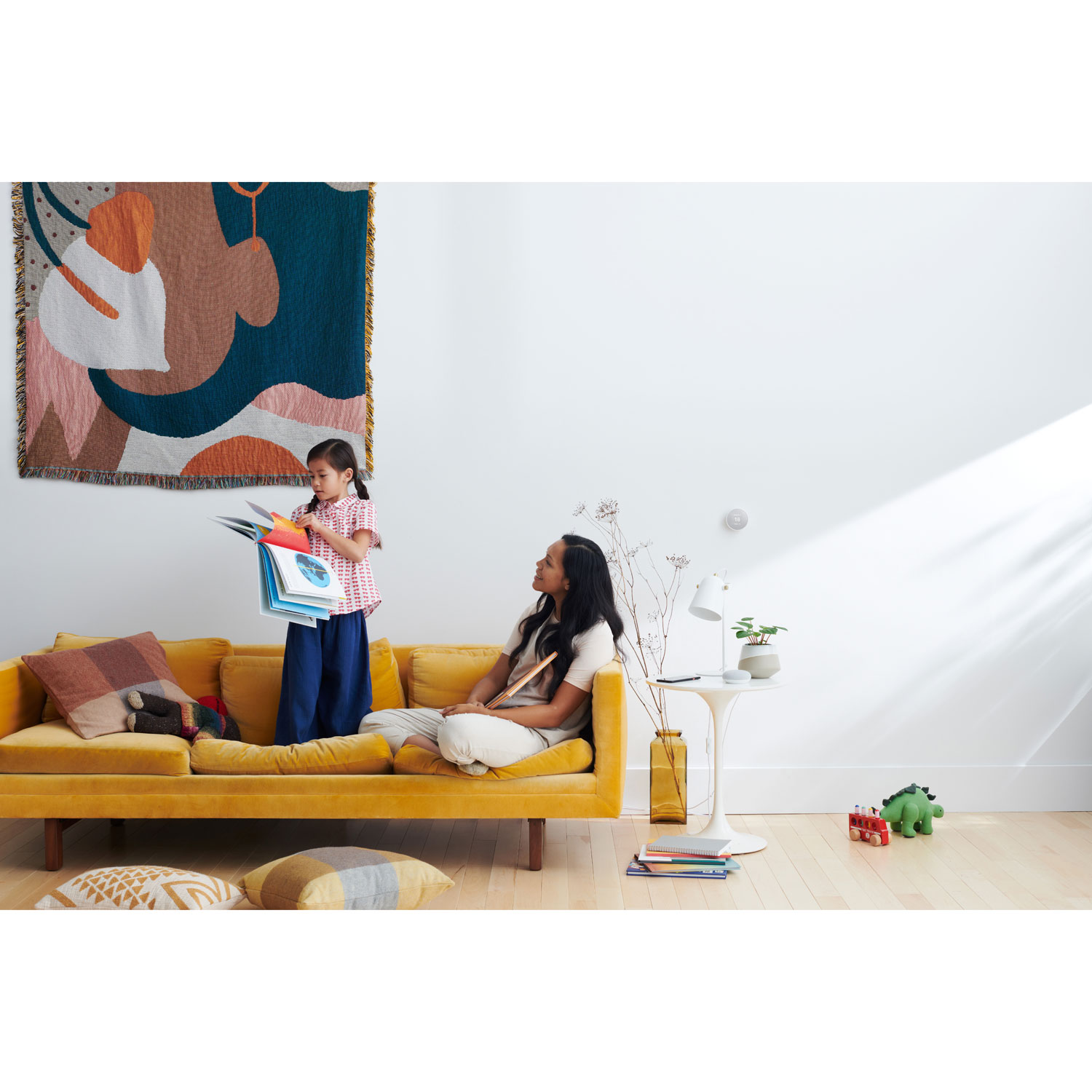 Google Nest Wi-Fi Smart Thermostat - Snow