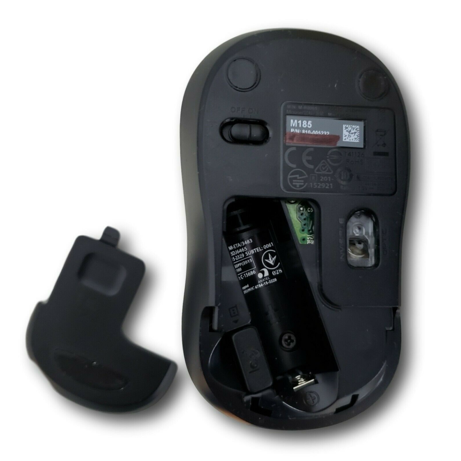 Remis à neuf – Souris optique sans fil M185 de Logitech, Nanorécepteur USB, portable PC Mac