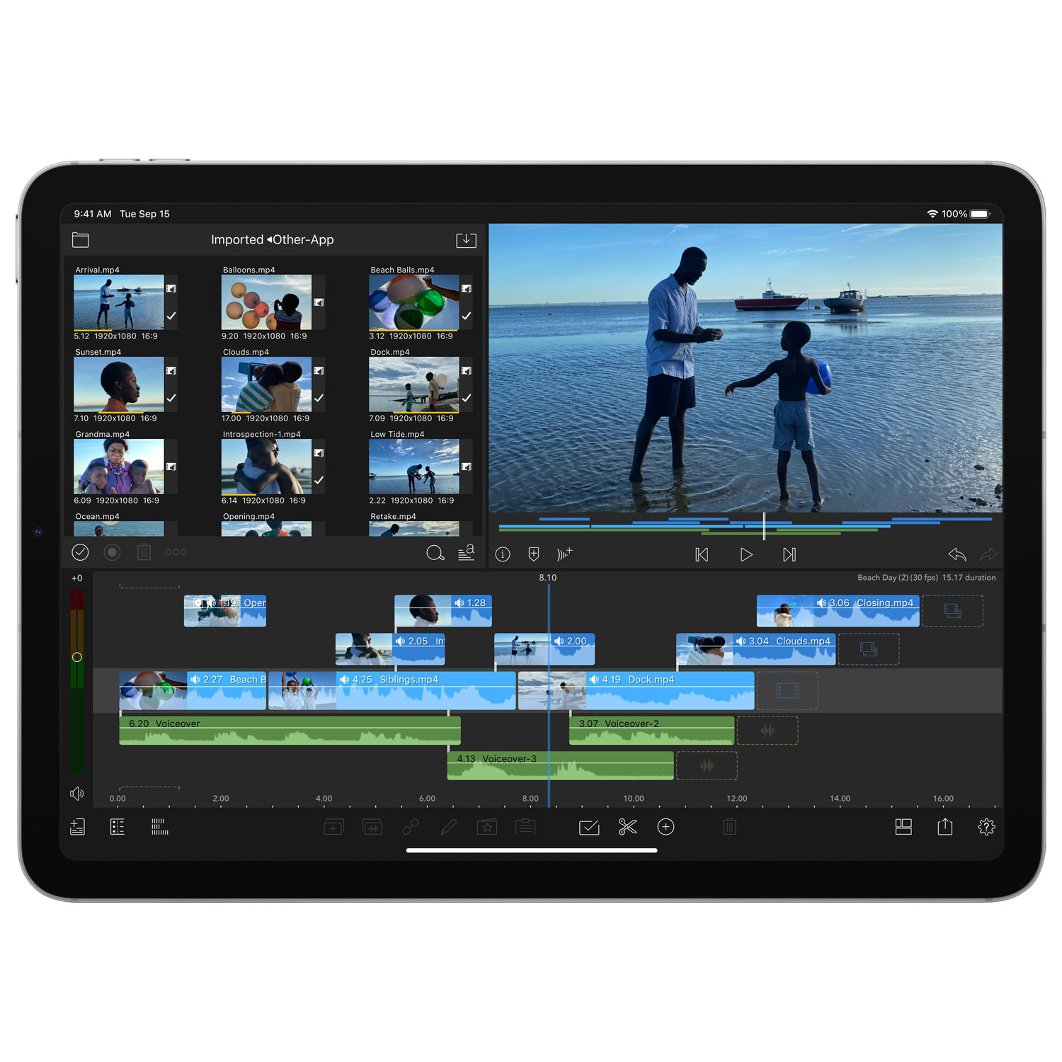 iPad Air 10,9 po 256 Go avec Wi-Fi d'Apple - Gris cosmique