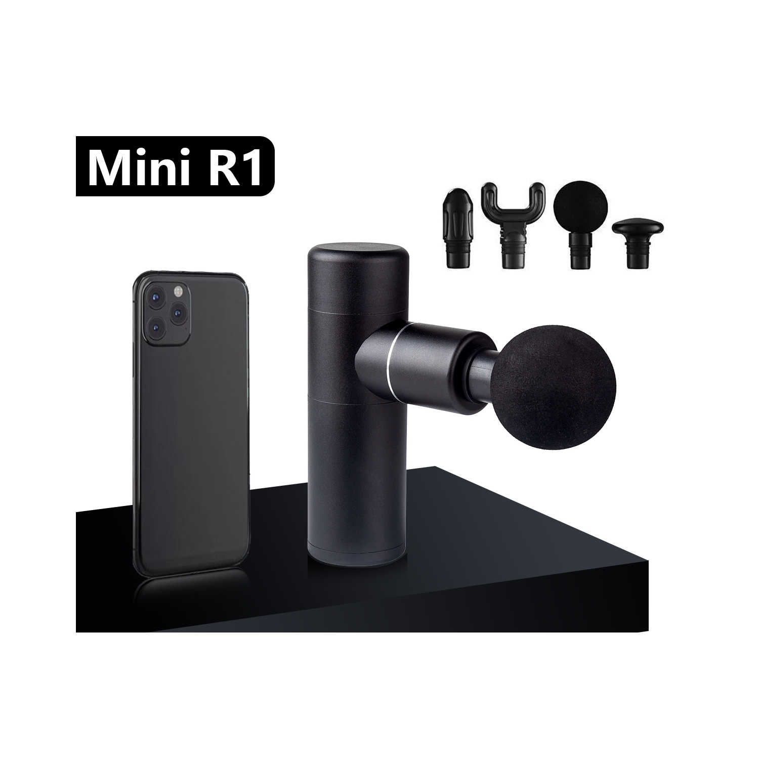 Kin Gun Ultra Mini - Lightweight & Portable Massage Gun - Black