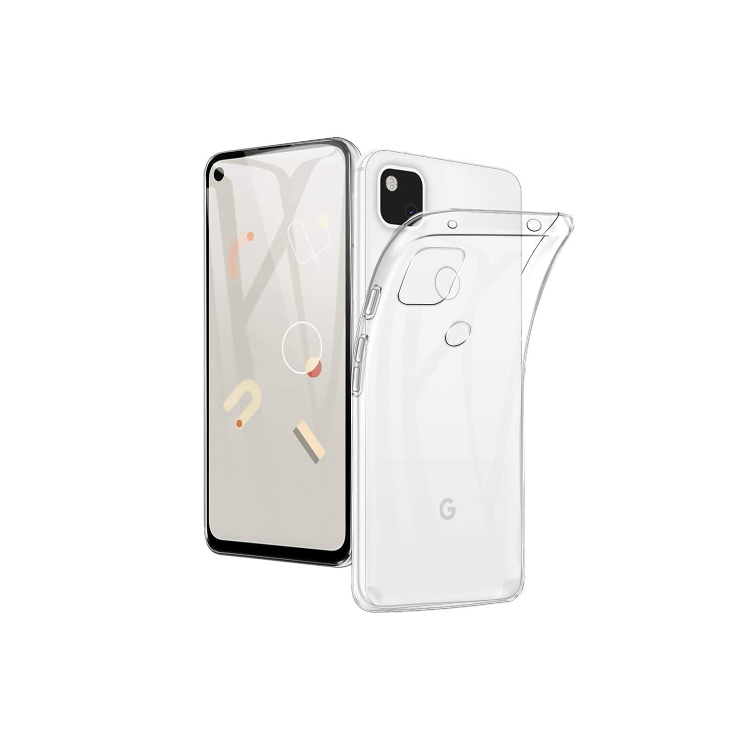 【CSmart】 Ultra Thin Soft TPU Silicone Jelly Bumper Back Cover Case for Google Pixel 4a, Clear