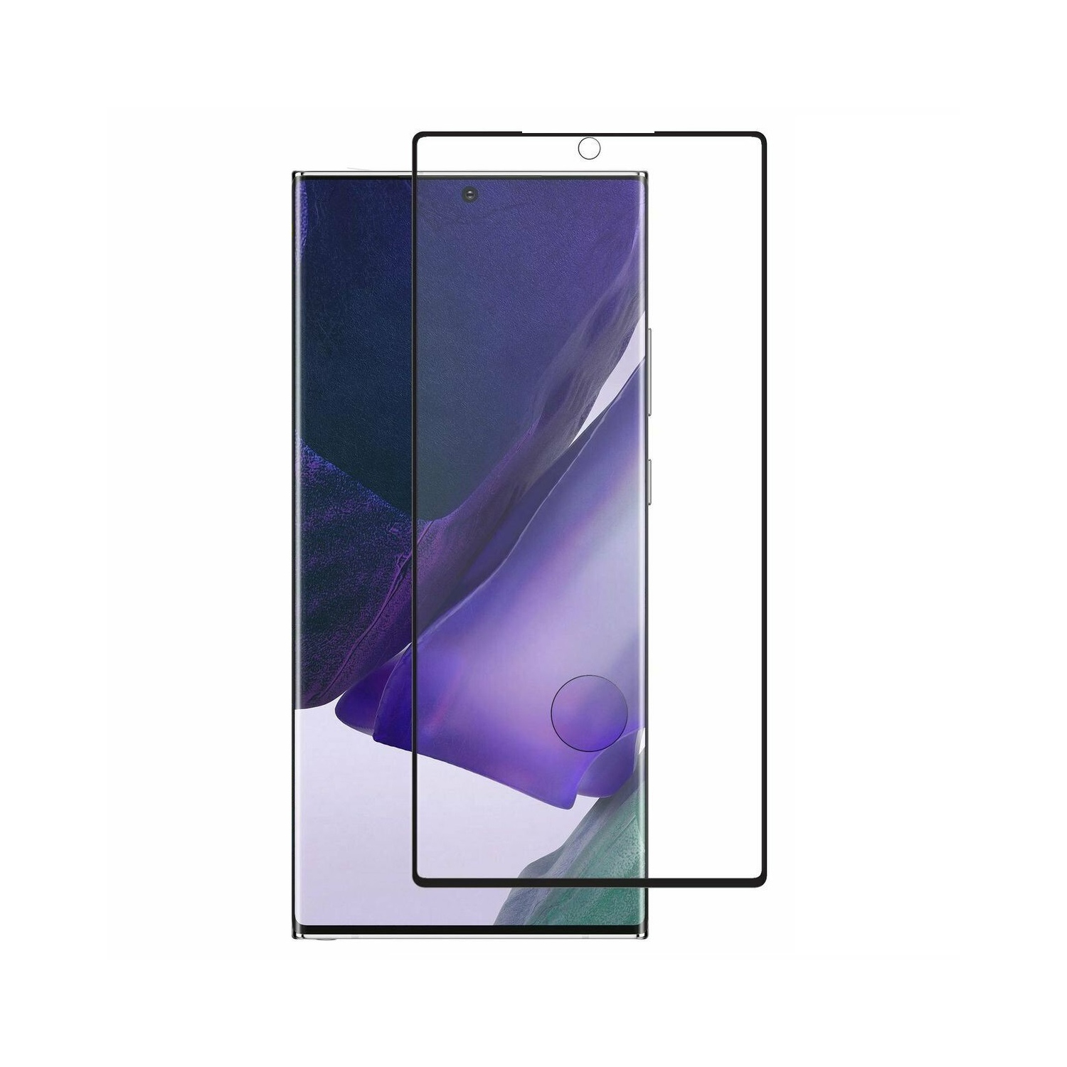 【CSmart】 compatible avec les étui Protecteur d'écran en verre trempé incurvé couverture complète pour Samsung Galaxy Note 20 Ultra, Noir