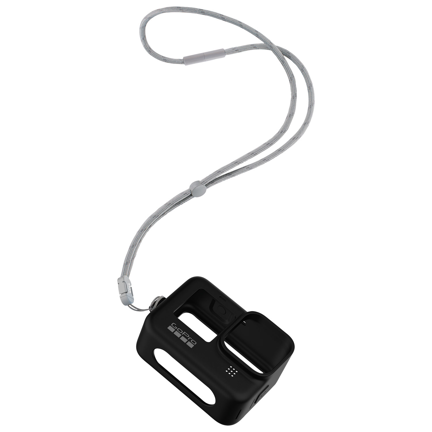 Étui en silicone et cordon pour GoPro HERO11/10/9 Black - Noir